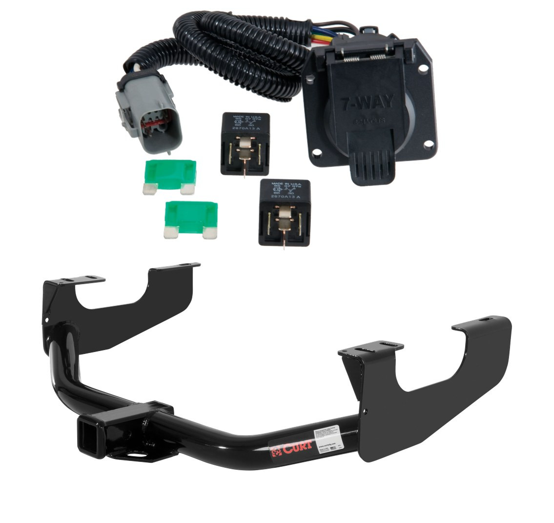 1999 - 2001 Ford F-350 Super Duty Excluding cab & chassis Curt 2", Class 3 Trailer Tow Hitch + 7-way Wiring Kit 13359 thumbnail 0