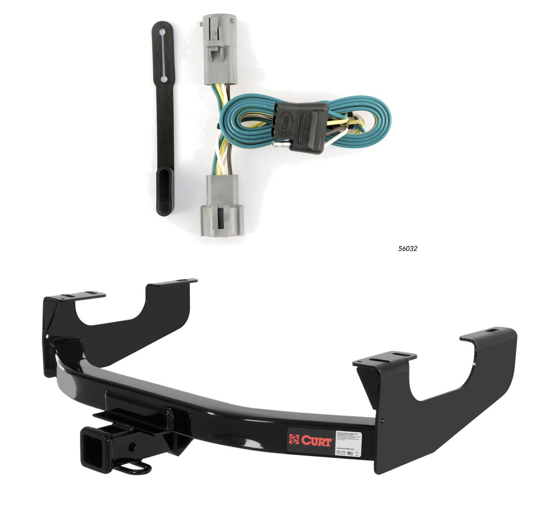 2005 - 2007 Ford F-350 Super Duty Excluding cab & chassis Curt 2", Class 3 Trailer Tow Hitch + 4-flat Wiring Kit 13355 thumbnail 0