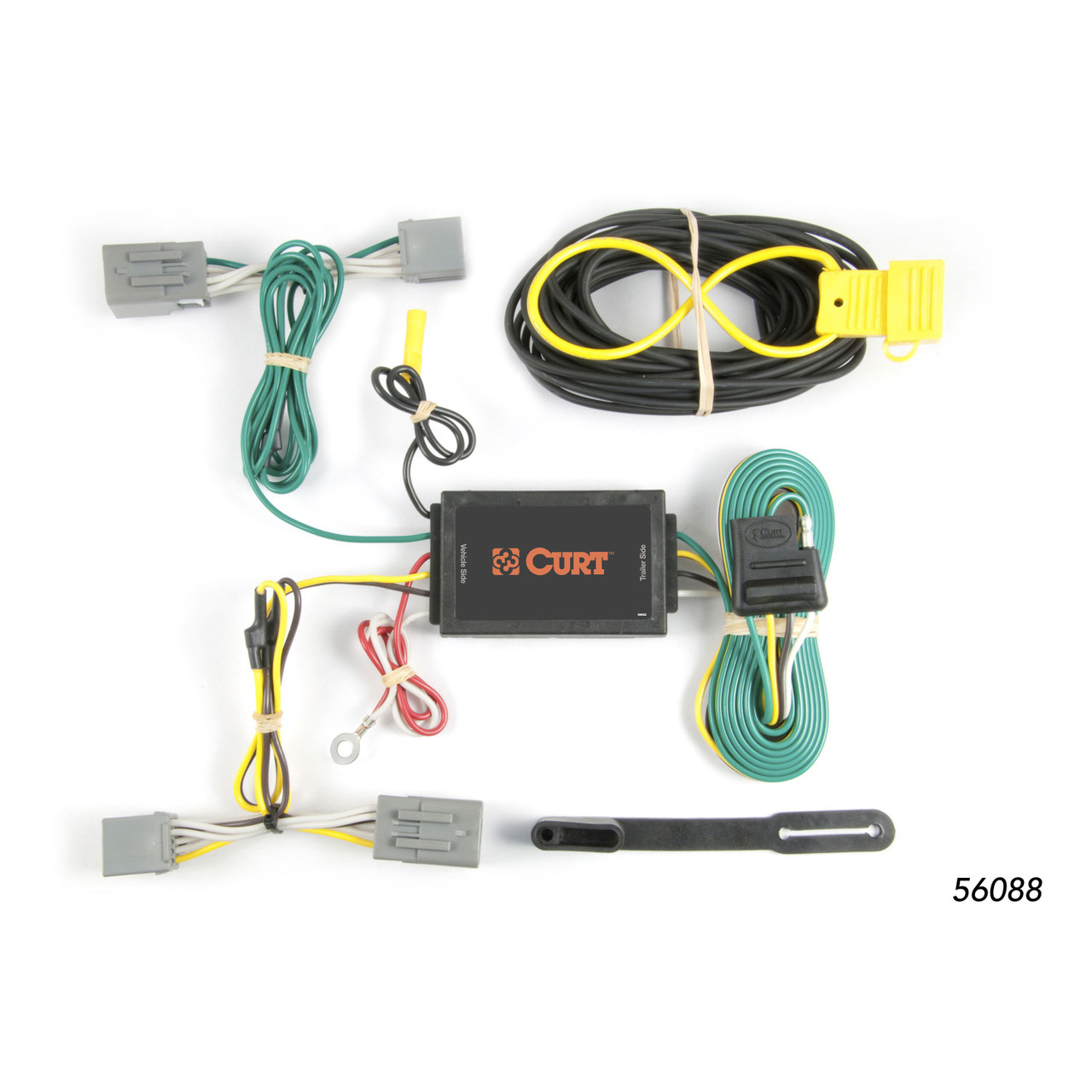 2010 Ford Mustang Convertible Curt 1-1/4", Class 1 Trailer Tow Hitch + 4-flat Wiring Kit 11048 thumbnail 1