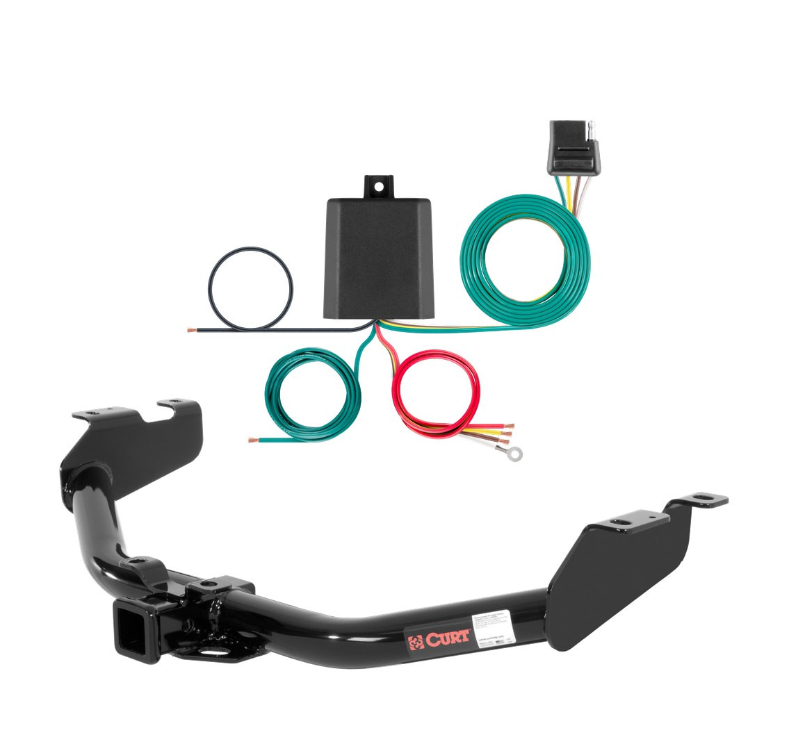 2007 GMC Sierra 1500 Classic Excluding roll pan bumper, Tommy Gate lift or 10" drop bumper Curt 2", Class 3 Trailer Tow Hitch + 4-flat Wiring Kit 13322 thumbnail 0