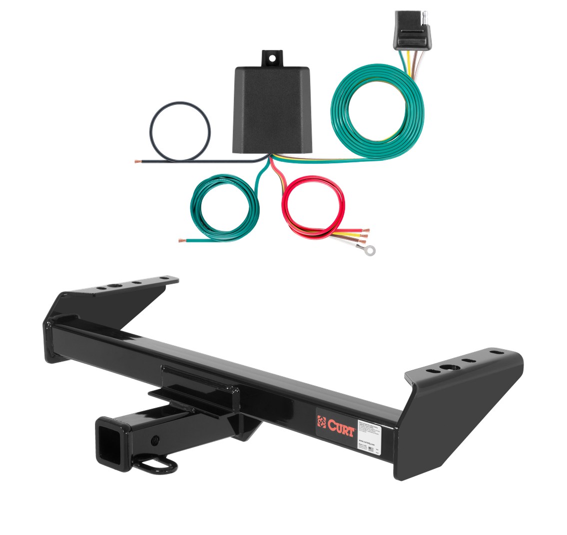 1985 - 1987 GMC C2500 Cab & chassis Curt 2", Class 4 Trailer Tow Hitch + 4-flat Wiring Kit 14082 thumbnail 0