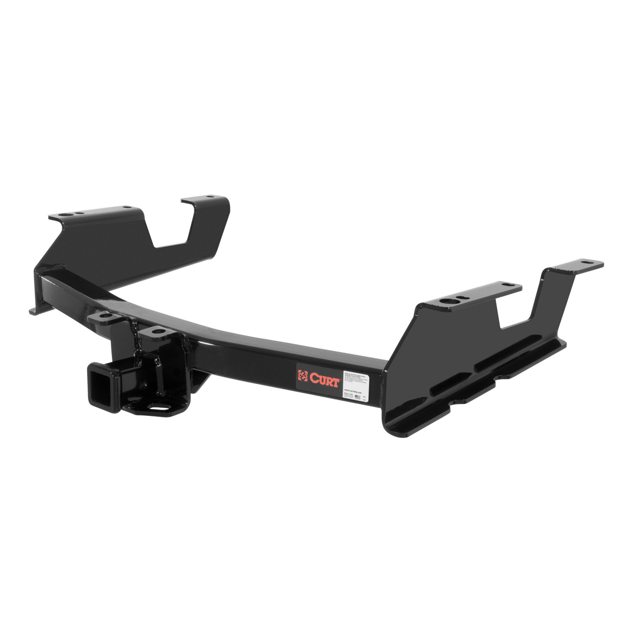 2011 - 2014 GMC Sierra 3500 HD 8' bed, excluding factory receiver, Tommy Gate lift or cab & chassis Curt 2", Class 4 Trailer Tow Hitch + 4-flat Wiring Kit 14061 thumbnail 2