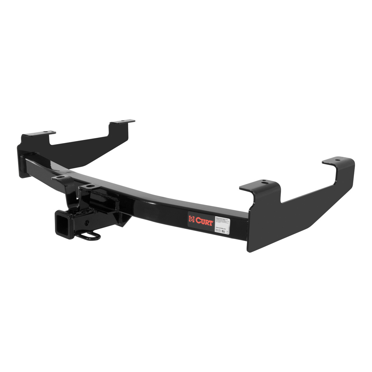 2001 - 2006 GMC Sierra 3500 8' bed, excluding factory receiver, Tommy Gate lift, 10" drop bumper and cab & chassis Curt 2", Class 3 Trailer Tow Hitch + 4-flat Wiring Kit 13210 thumbnail 2