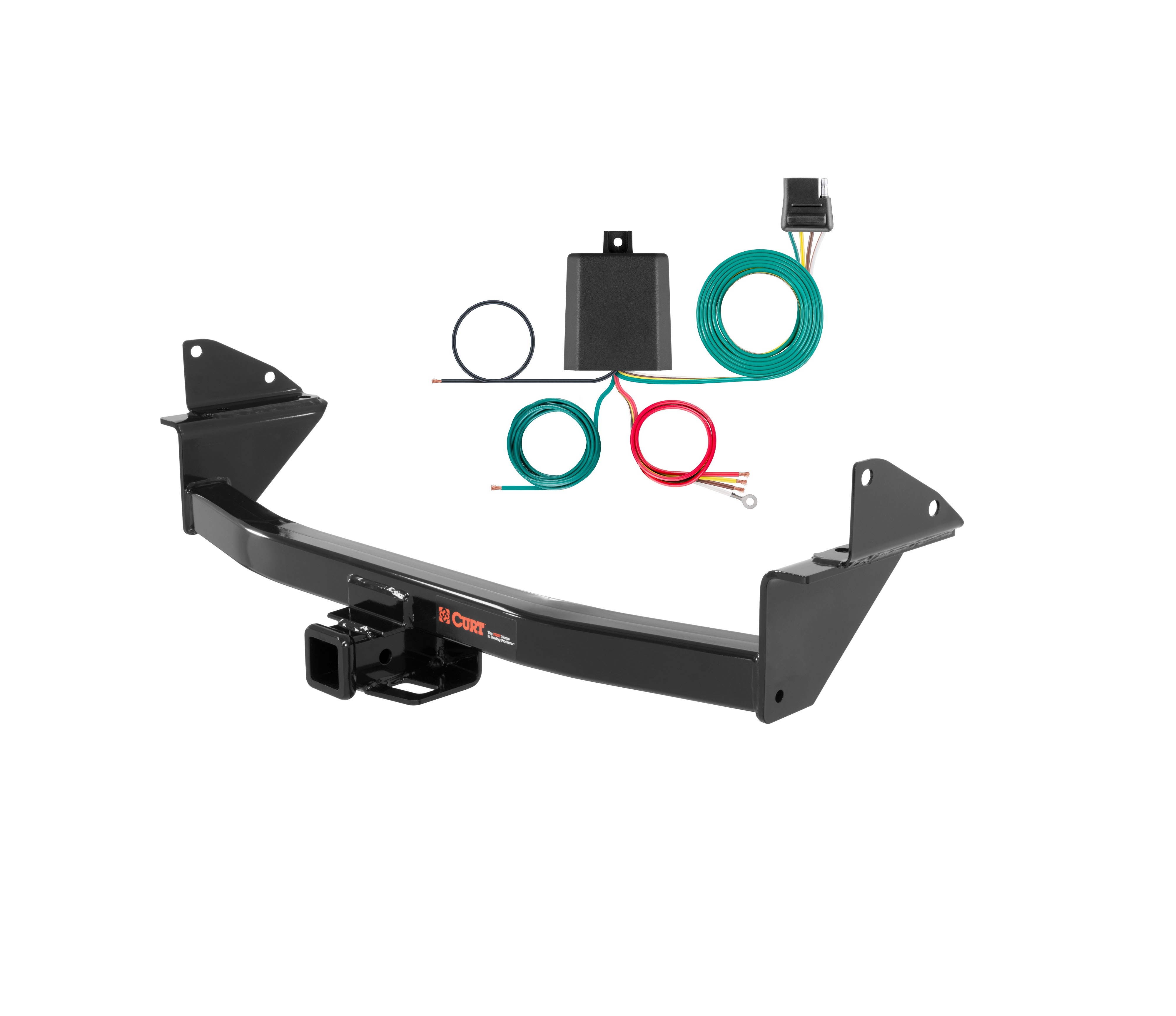 15 - 22 GMC Canyon Curt 2", Class 3 Trailer Tow Hitch + 4-flat Wiring Kit 13176 thumbnail 0
