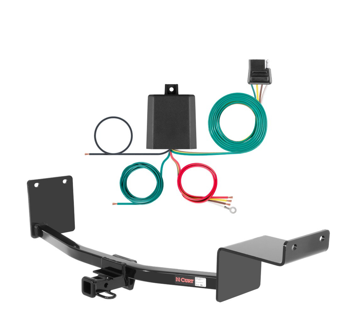 2006 - 2011 Hyundai Accent Sedan Curt 1-1/4", Class 1 Trailer Tow Hitch + 4-flat Wiring Kit 11094 thumbnail 0