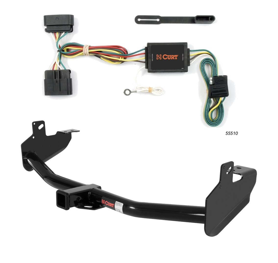 2006 Isuzu I-280 Curt 2", Class 3 Trailer Tow Hitch + 4-flat Wiring Kit 13252 thumbnail 0