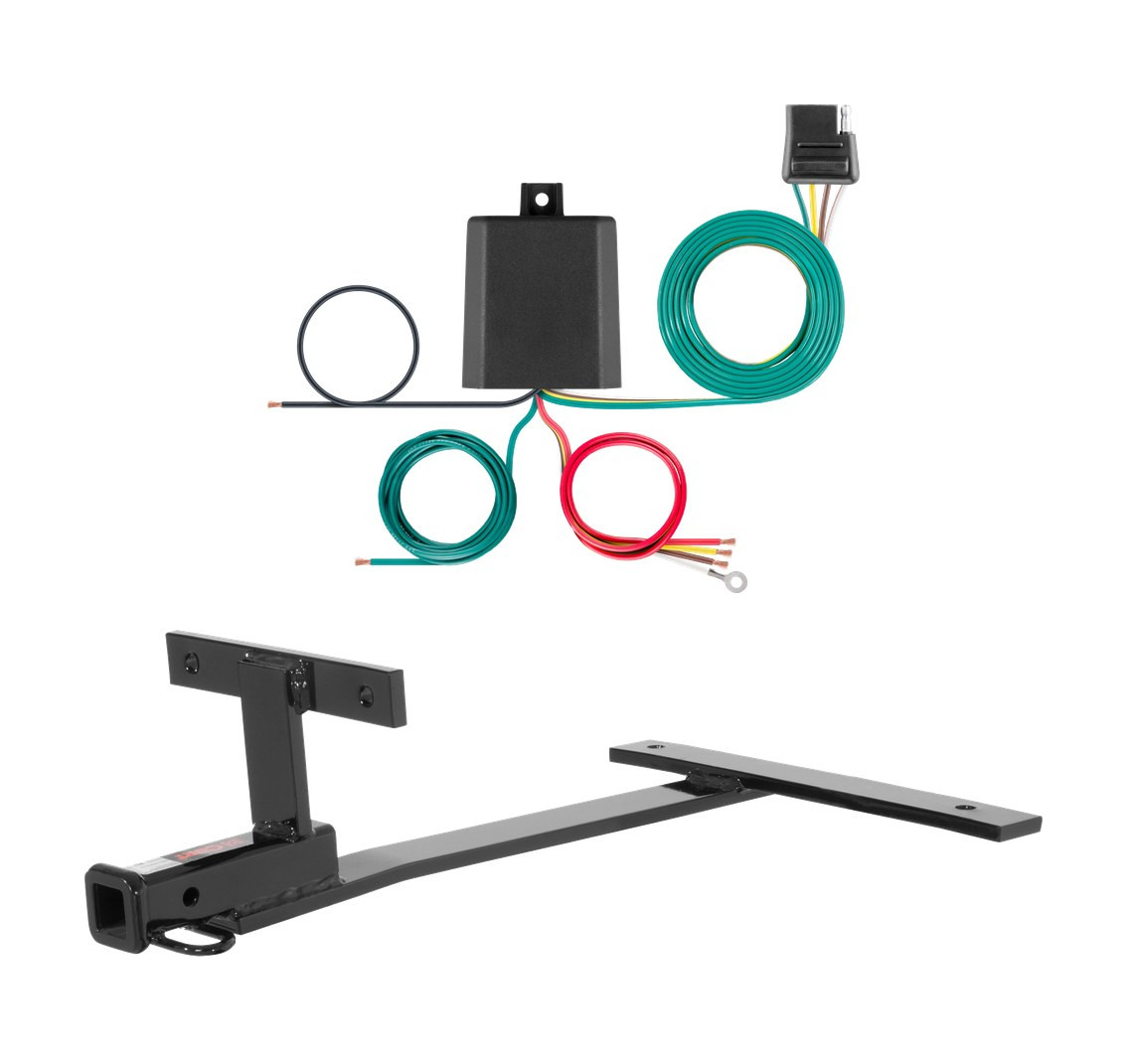 2008 BMW 535xi Sedan Curt 1-1/4", Class 1 Trailer Tow Hitch + 4-flat Wiring Kit 11498 thumbnail 0