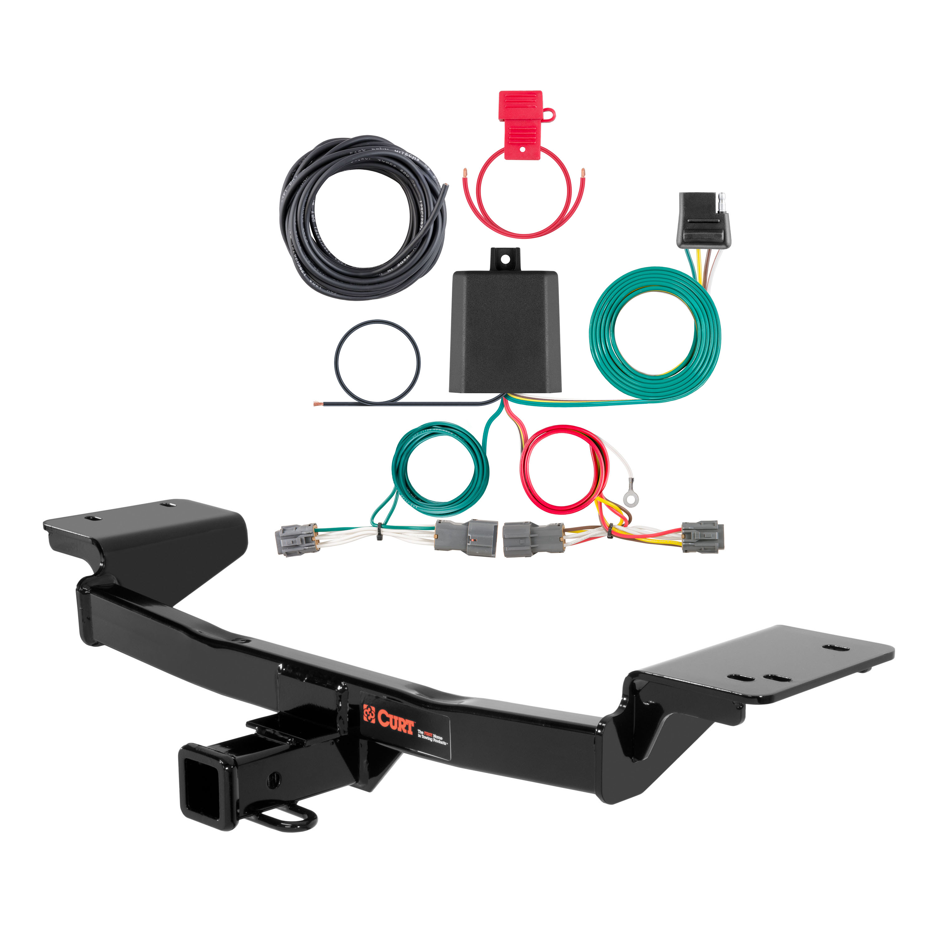 10 - 15 Hyundai Tucson Curt 2", Class 3 Trailer Tow Hitch + 4-flat Wiring Kit 13120 thumbnail 0