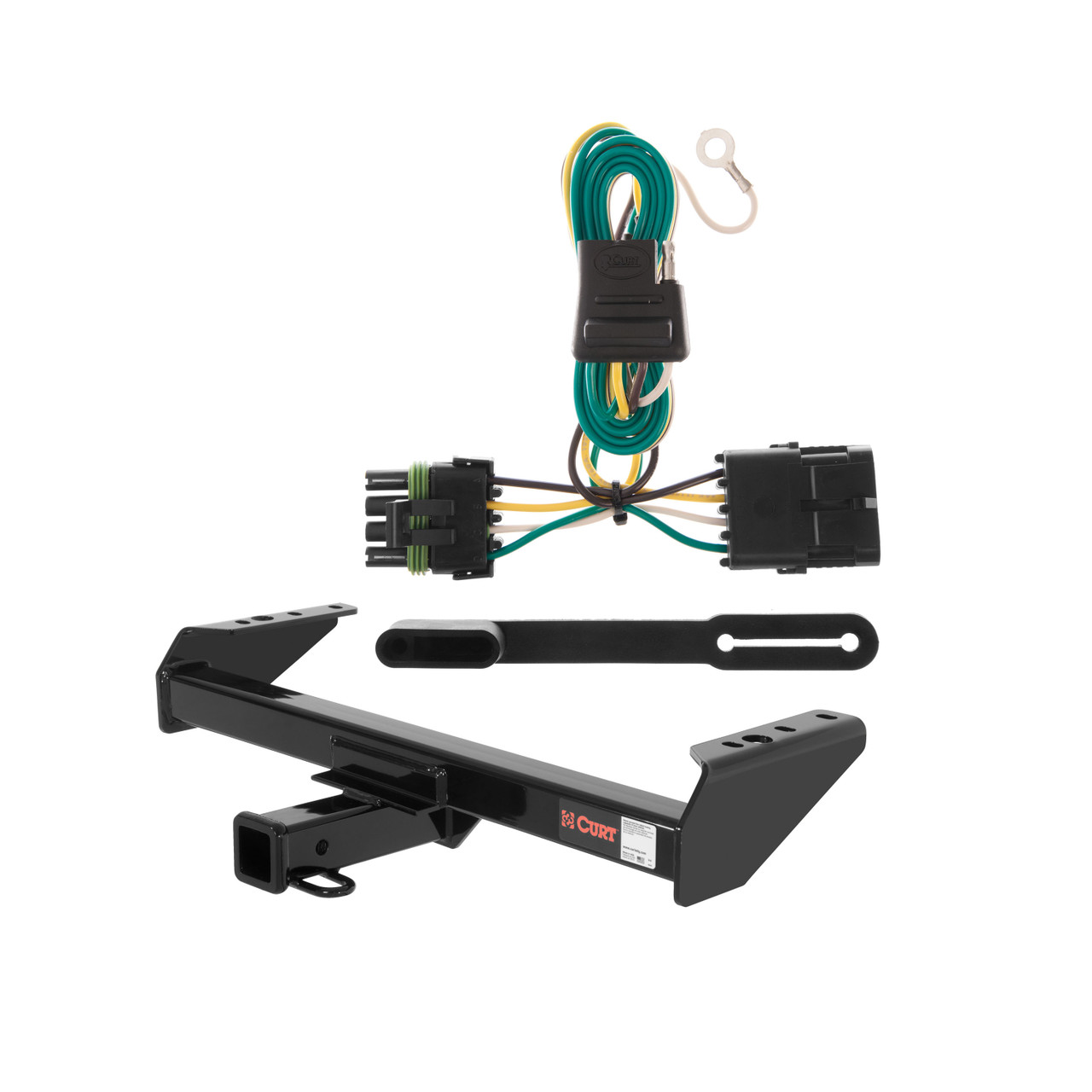 1988 - 2000 Chevrolet K3500 Cab & chassis Curt 2", Class 4 Trailer Tow Hitch + 4-flat Wiring Kit 14082 thumbnail 0