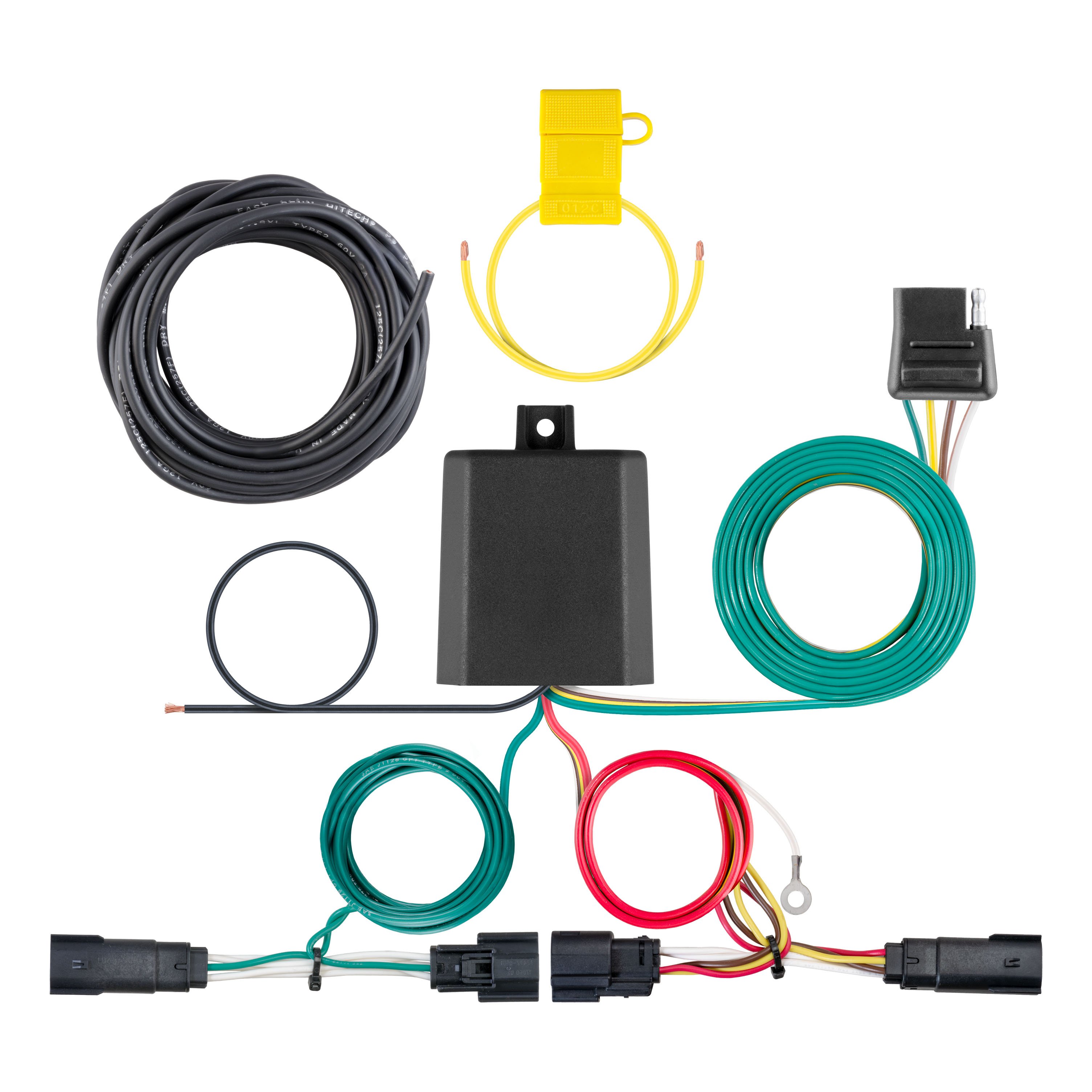 2019 - 2023 Jeep Cherokee Curt 2", Class 3 Trailer Tow Hitch + 4-flat Wiring Kit 13395 thumbnail 1