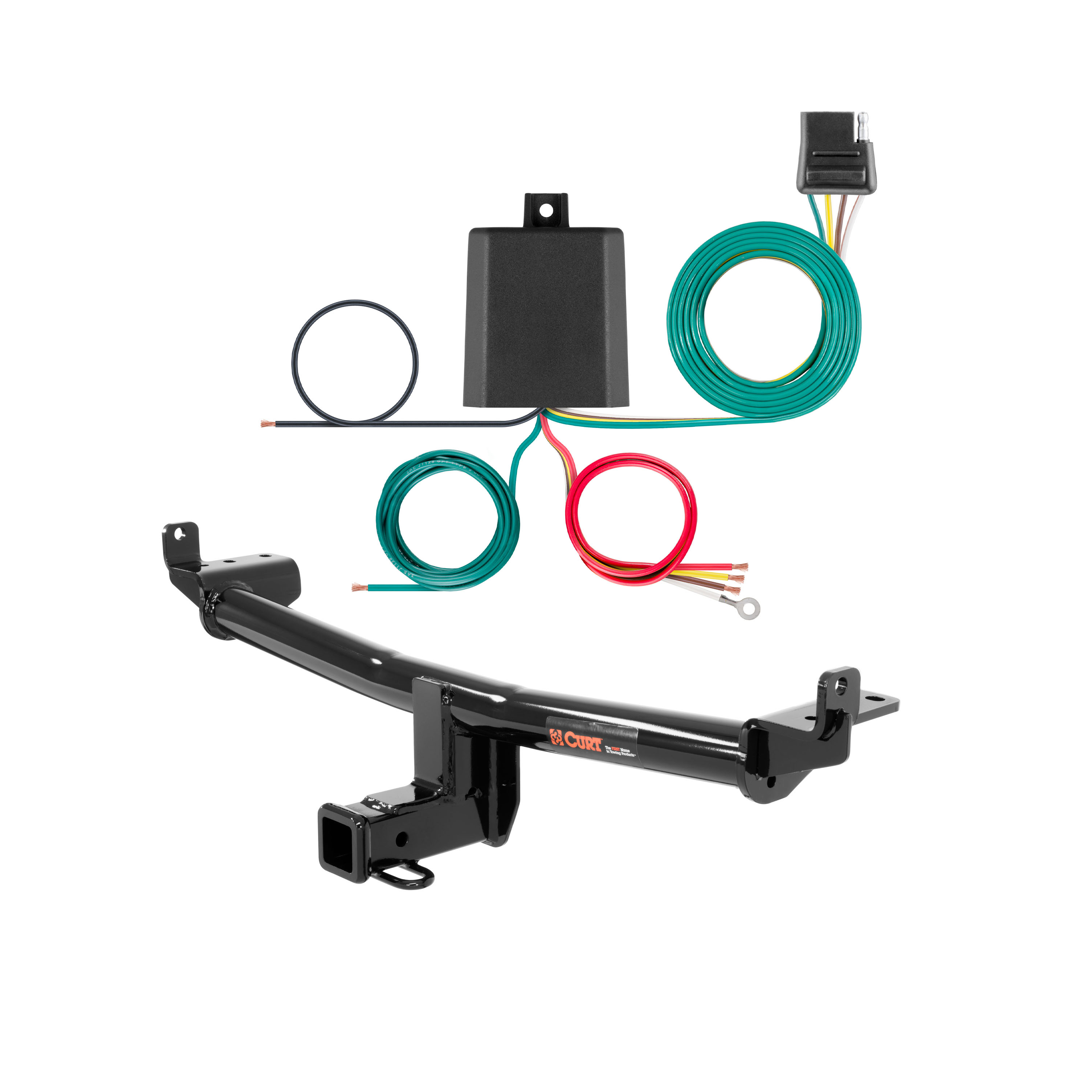 15 - 18 Audi Q3 Curt 2", Class 3 Trailer Tow Hitch + 4-flat Wiring Kit 13238 thumbnail 0