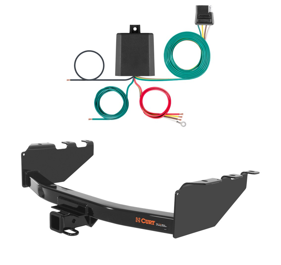 2019 Chevrolet Silverado 1500 LD Curt 2", Class 3 Trailer Tow Hitch + 4-flat Wiring Kit 13301 thumbnail 0