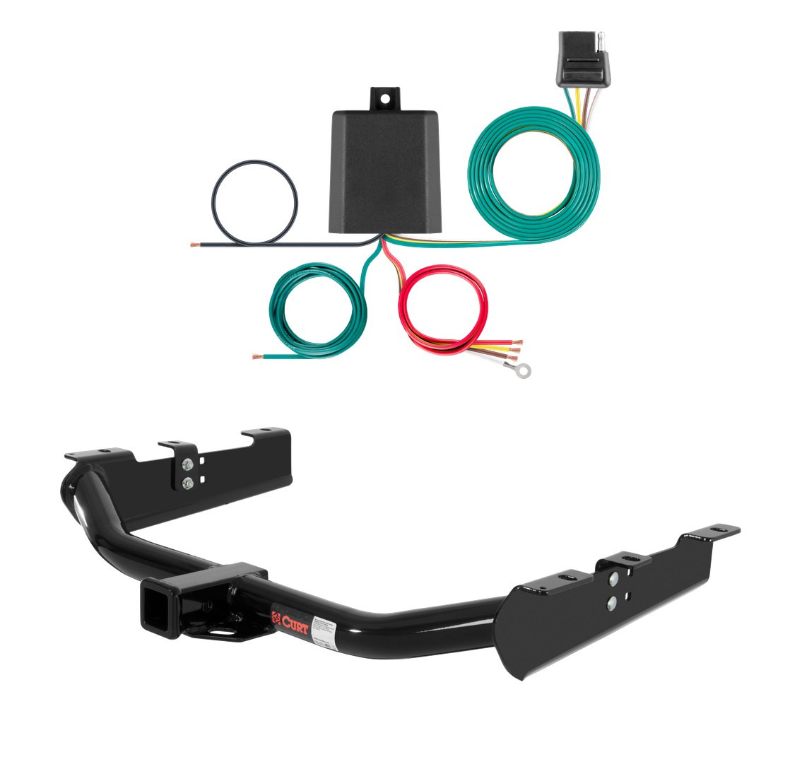 2001 - 2006 Chevrolet Silverado 3500 6' bed, excluding factory receiver, Tommy Gate lift or cab & chassis Curt 2", Class 3 Trailer Tow Hitch + 4-flat Wiring Kit 13211 thumbnail 0