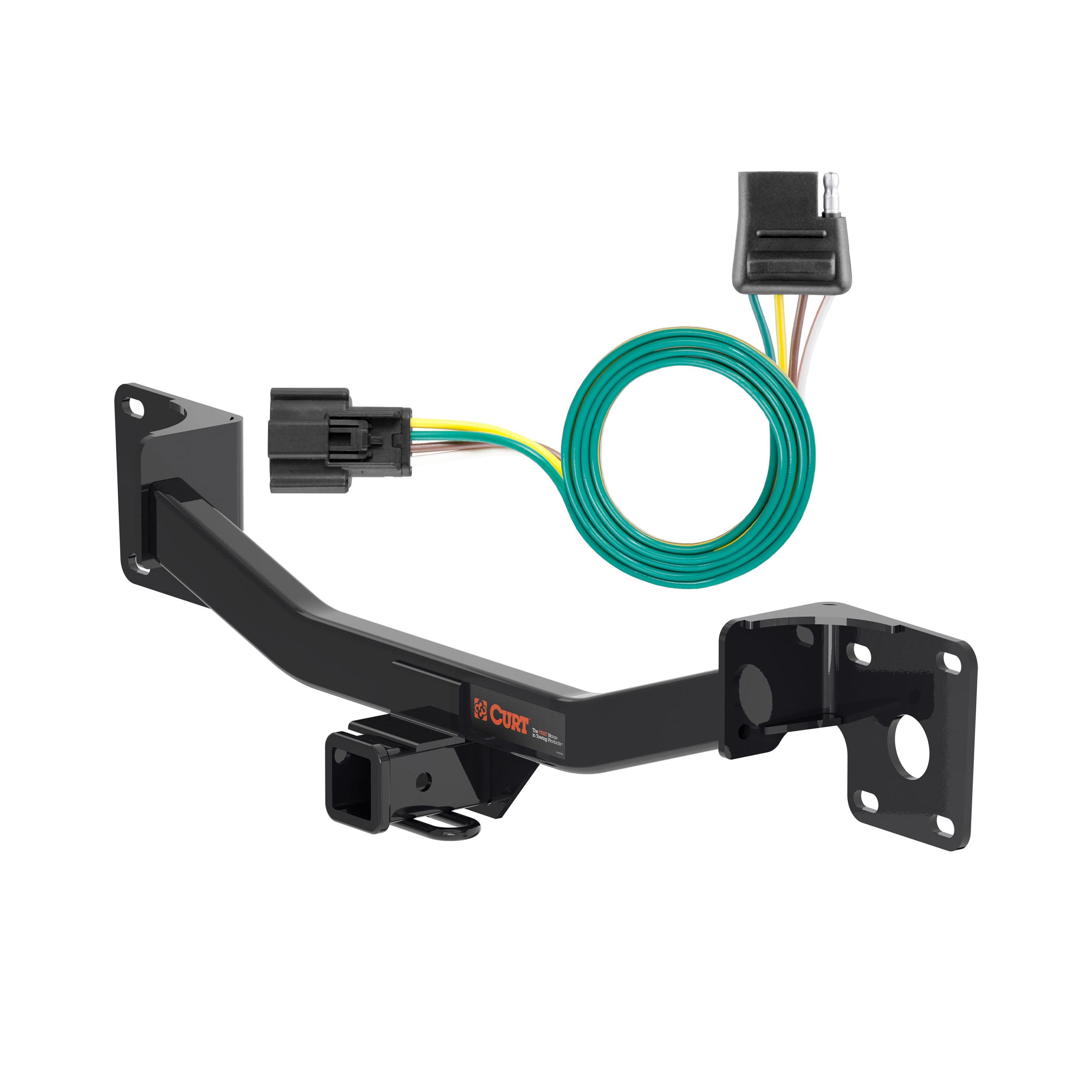 19 - 24 Cadillac XT4 Curt 2", Class 3 Trailer Tow Hitch + 4-flat Wiring Kit 13415 thumbnail 0