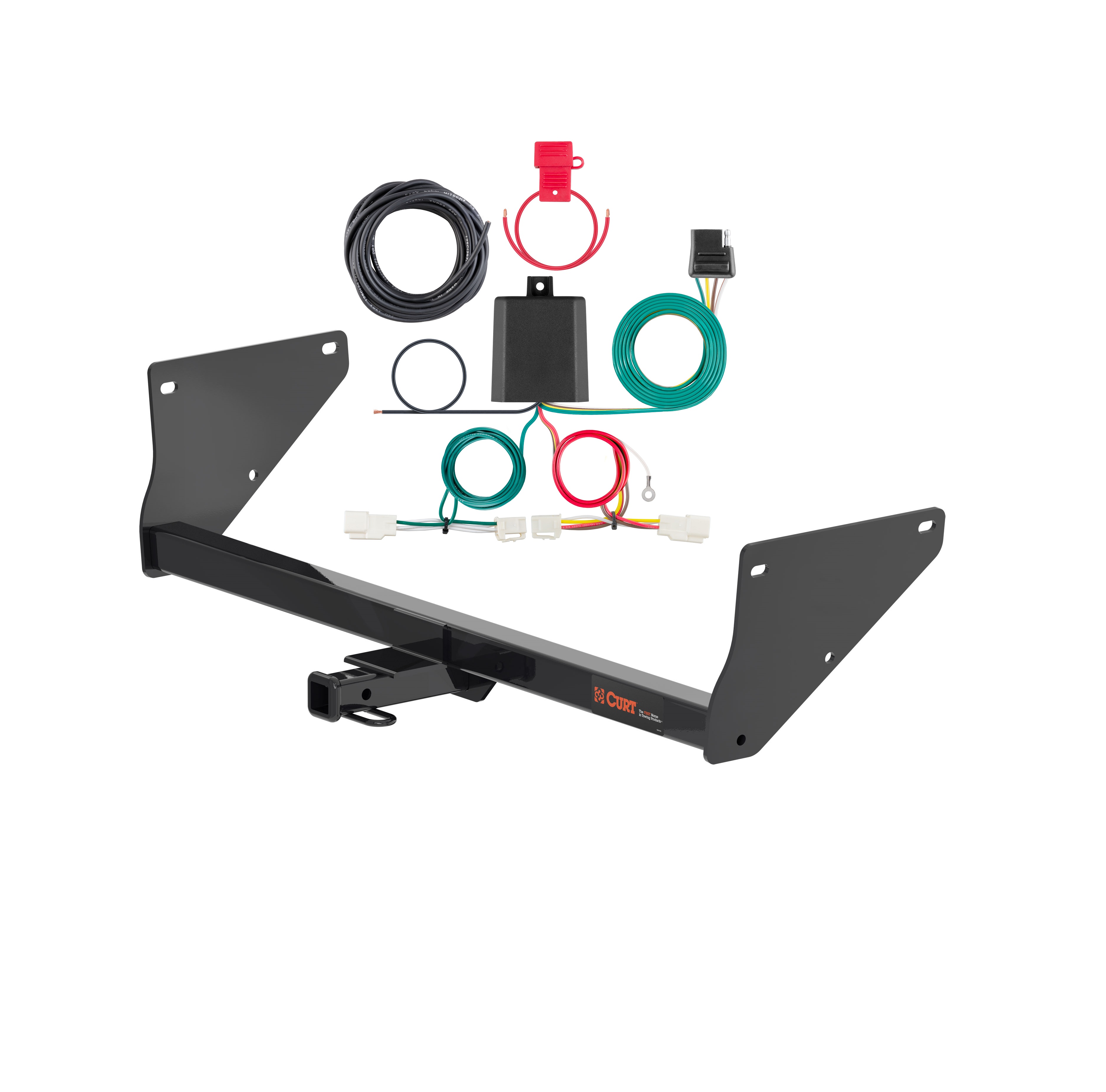 19 - 24 Toyota RAV4 Curt 1-1/4", Class 2 Trailer Tow Hitch + 4-flat Wiring Kit 12200 thumbnail 0
