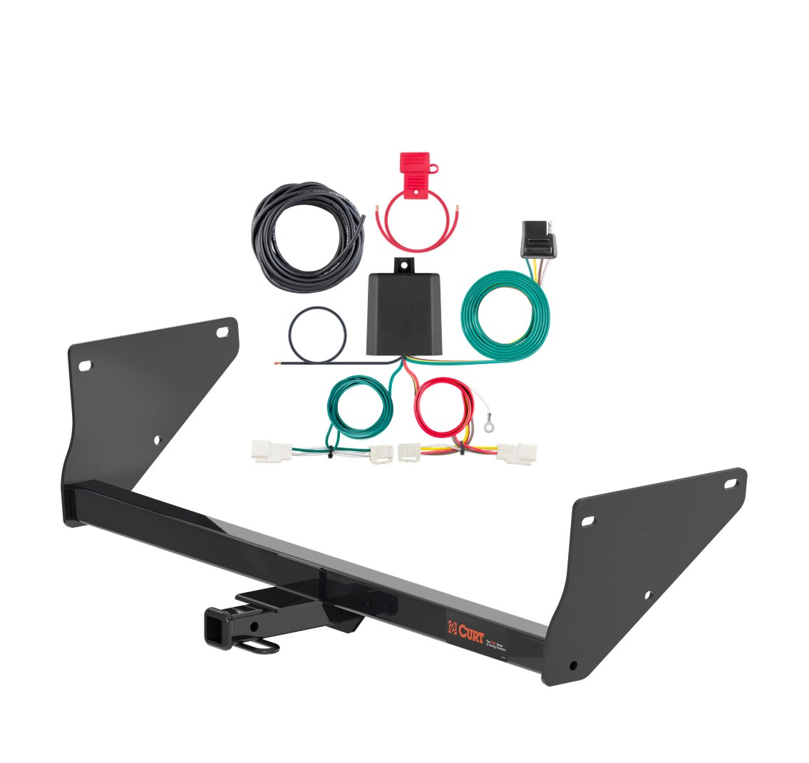 2019 - 2025 Toyota RAV4 Curt 1-1/4", Class 2 Trailer Tow Hitch + 4-flat Wiring Kit 12200 thumbnail 0
