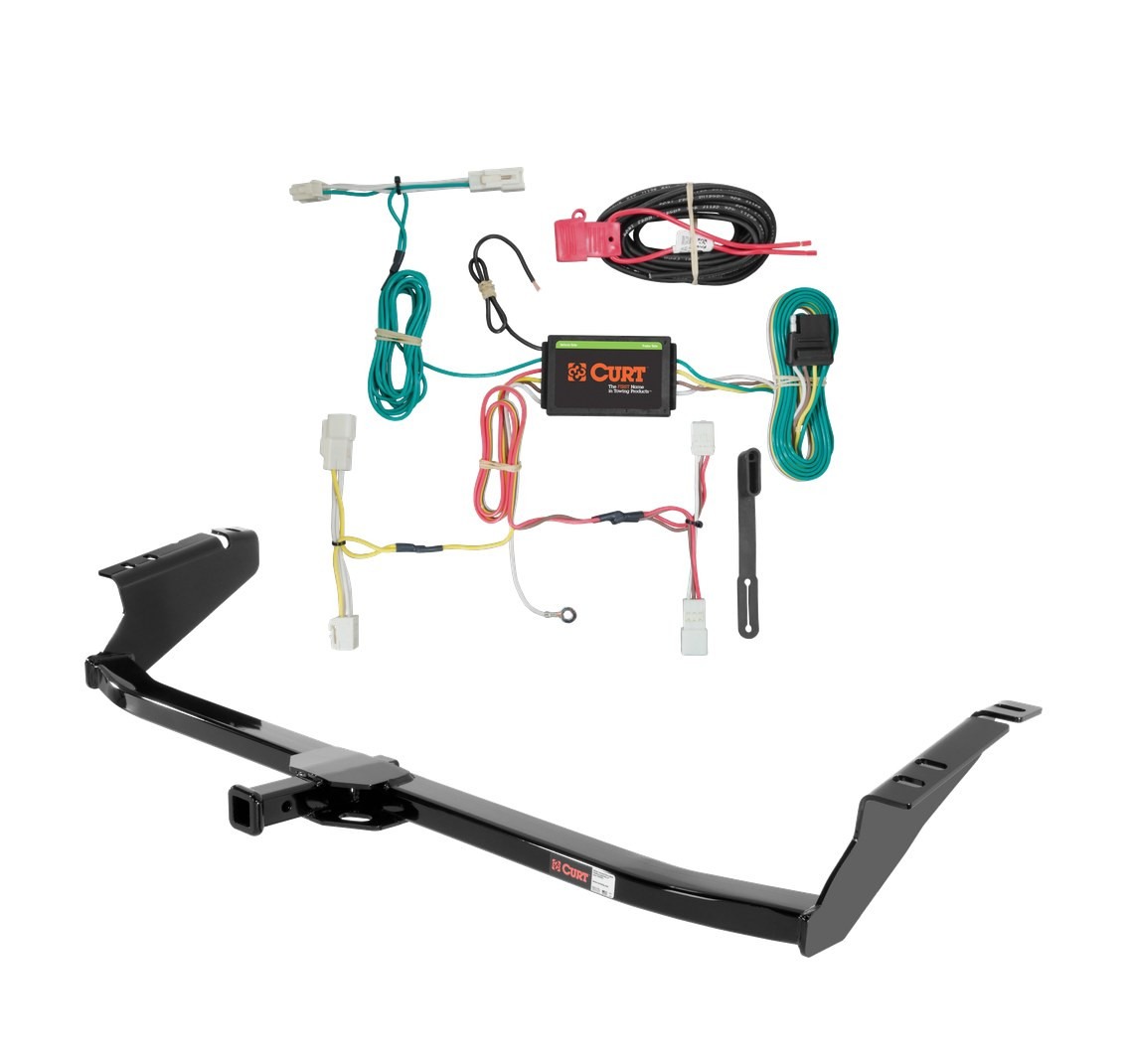 2015 - 2020 Toyota Sienna Curt 1-1/4", Class 2 Trailer Tow Hitch + 4-flat Wiring Kit 12065 thumbnail 0