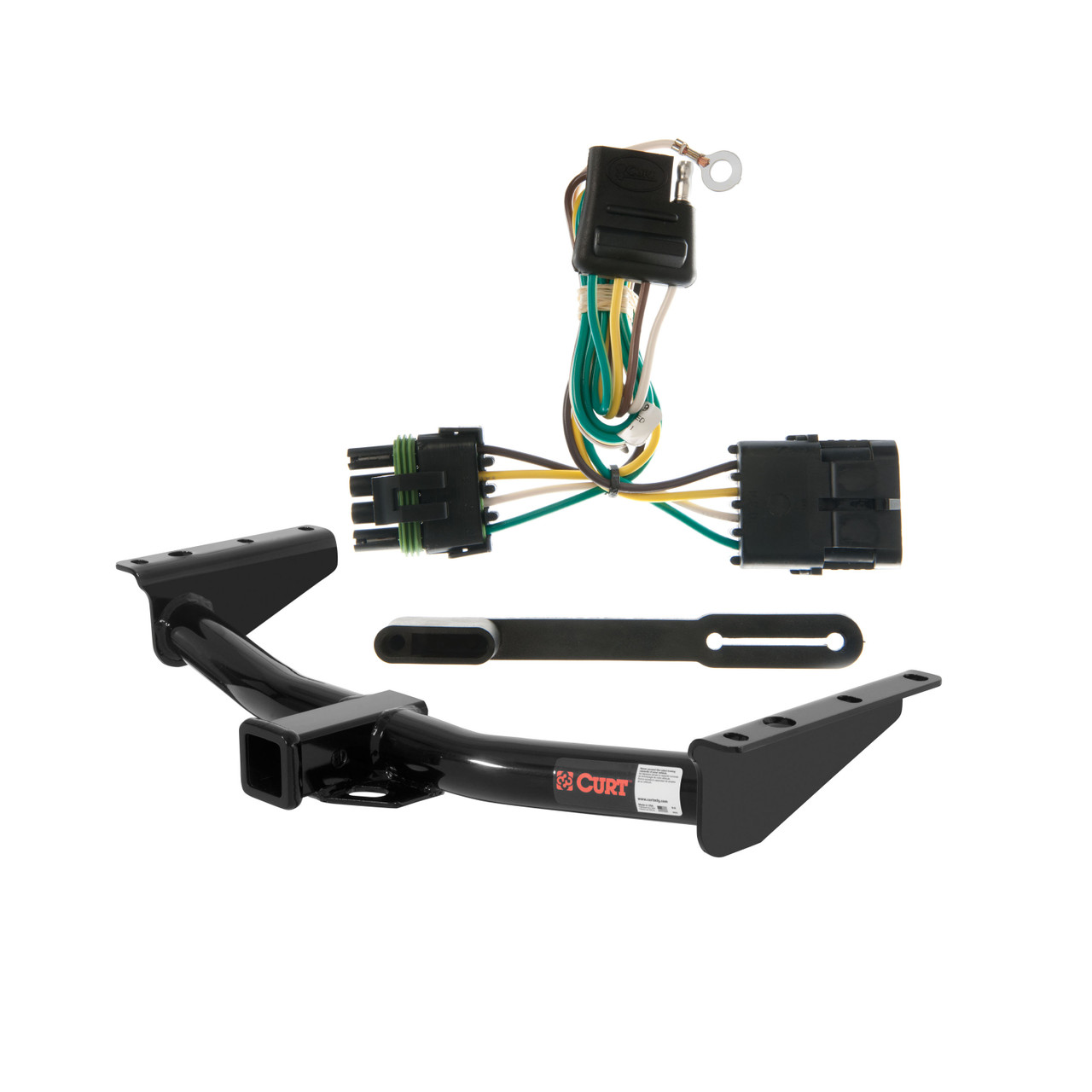 1992 - 1999 Chevrolet Suburban Curt 2", Class 3 Trailer Tow Hitch + 4-flat Wiring Kit 13121 thumbnail 0