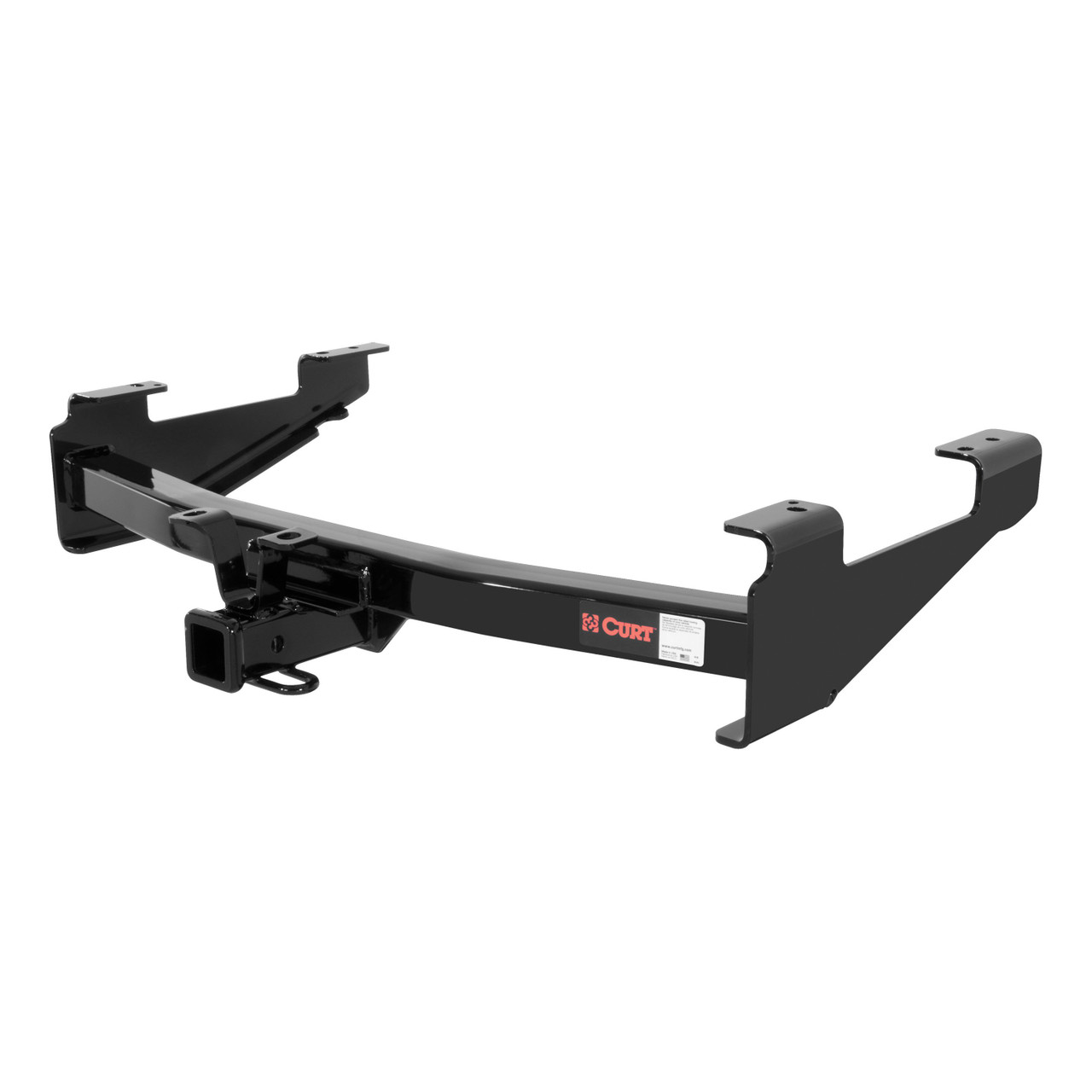 2001 - 2006 Chevrolet Silverado 3500 6' bed, excluding factory receiver, Tommy Gate lift or cab & chassis Curt 2", Class 4 Trailer Tow Hitch + 4-flat Wiring Kit 14211 thumbnail 2