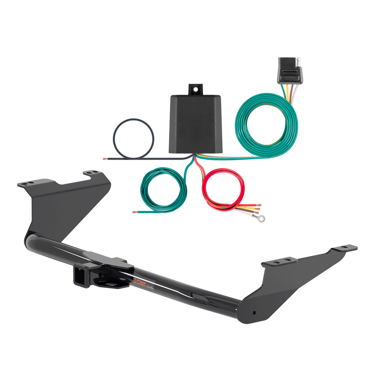 17 - 19 Chrysler Voyager Curt 2", Class 3 Trailer Tow Hitch + 4-flat Wiring Kit 13383 thumbnail 0