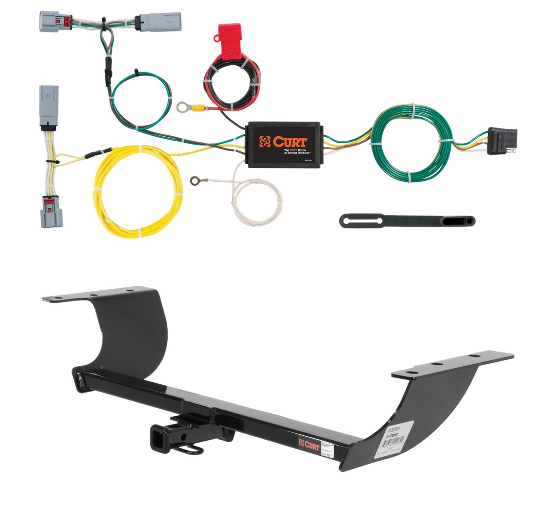 2015 - 2017 Chrysler 300C Curt 1-1/4", Class 2 Trailer Tow Hitch + 4-flat Wiring Kit 12064 thumbnail 0