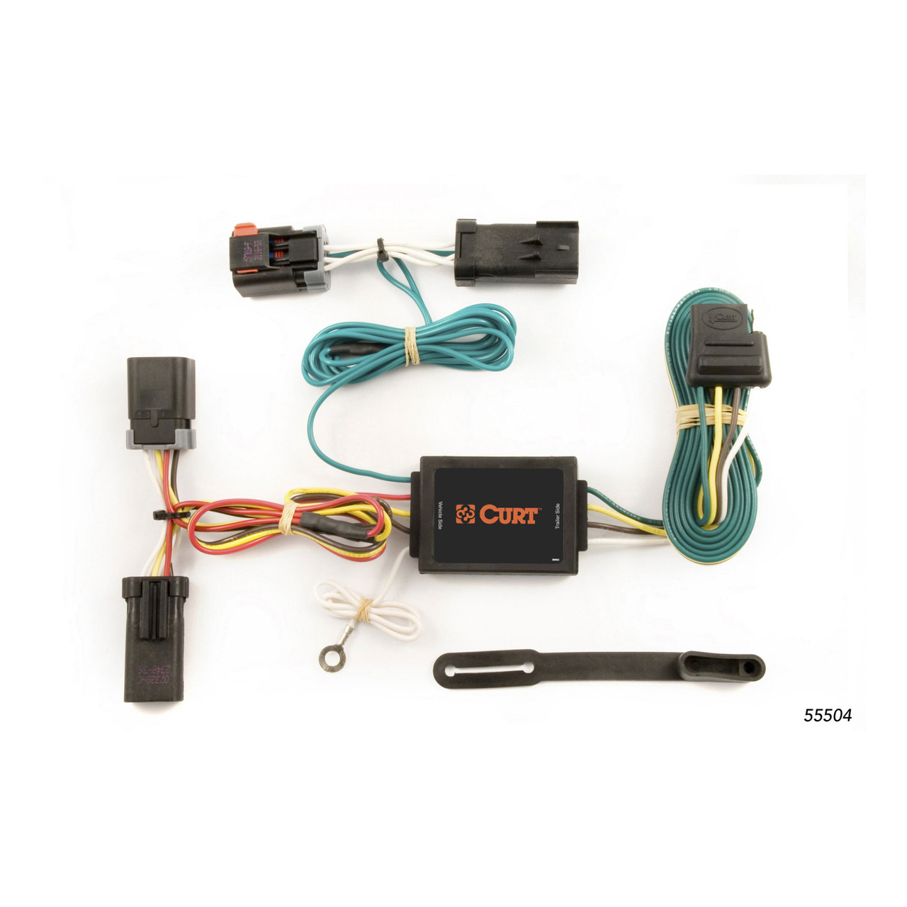 2009 - 2010 Dodge Ram 1500 Excluding factory receiver Curt 2", Class 5 Trailer Tow Hitch + 4-flat Wiring Kit 15572 thumbnail 1