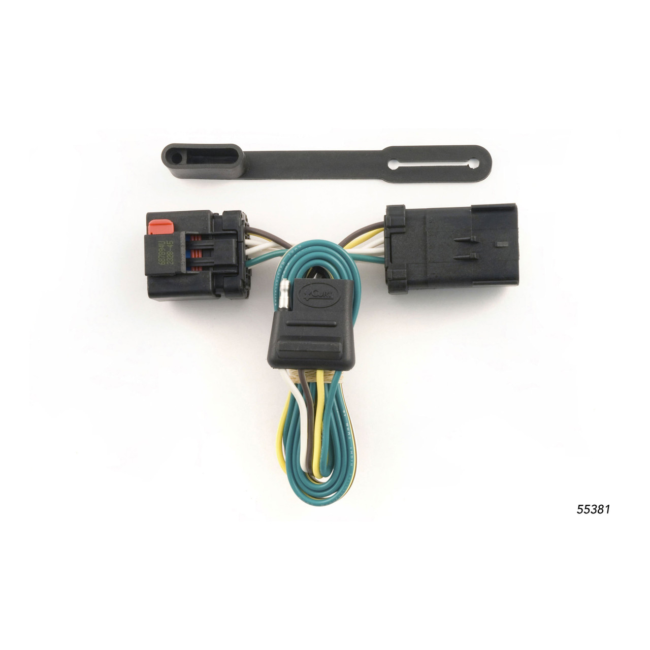 1994 - 1998 Dodge Ram 2500 6.5' or 8' bed, factory bumper Curt 2", Class 5 Trailer Tow Hitch + 4-flat Wiring Kit 15318 thumbnail 1