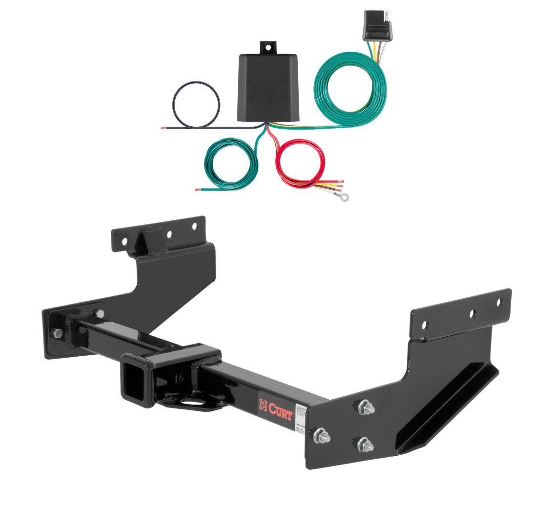 1993 - 1994 Volkswagen Transporter Curt 2", Class 3 Trailer Tow Hitch + 4-flat Wiring Kit 13217 thumbnail 0