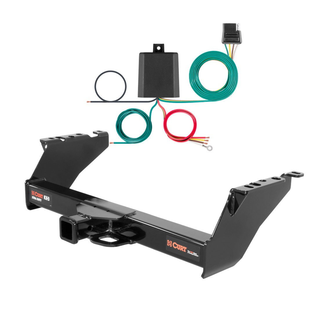 1980 - 1983 Ford F-100 Excluding 10" drop bumper, old body Curt 2", Class 5 Trailer Tow Hitch + 4-flat Wiring Kit 15300 thumbnail 0