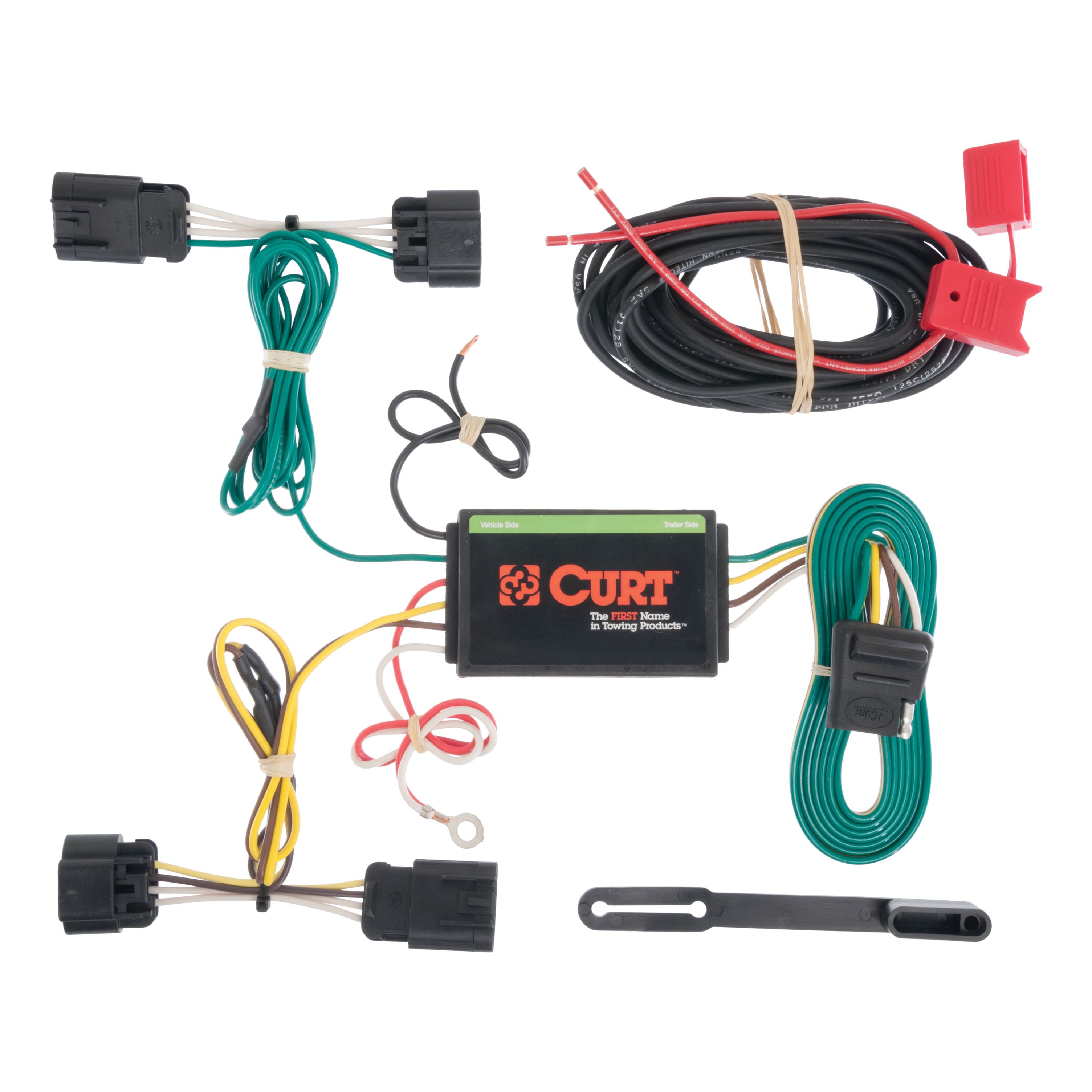 2013 - 2016 Dodge Dart Curt 1-1/4", Class 1 Trailer Tow Hitch + 4-flat Wiring Kit 11281 thumbnail 1