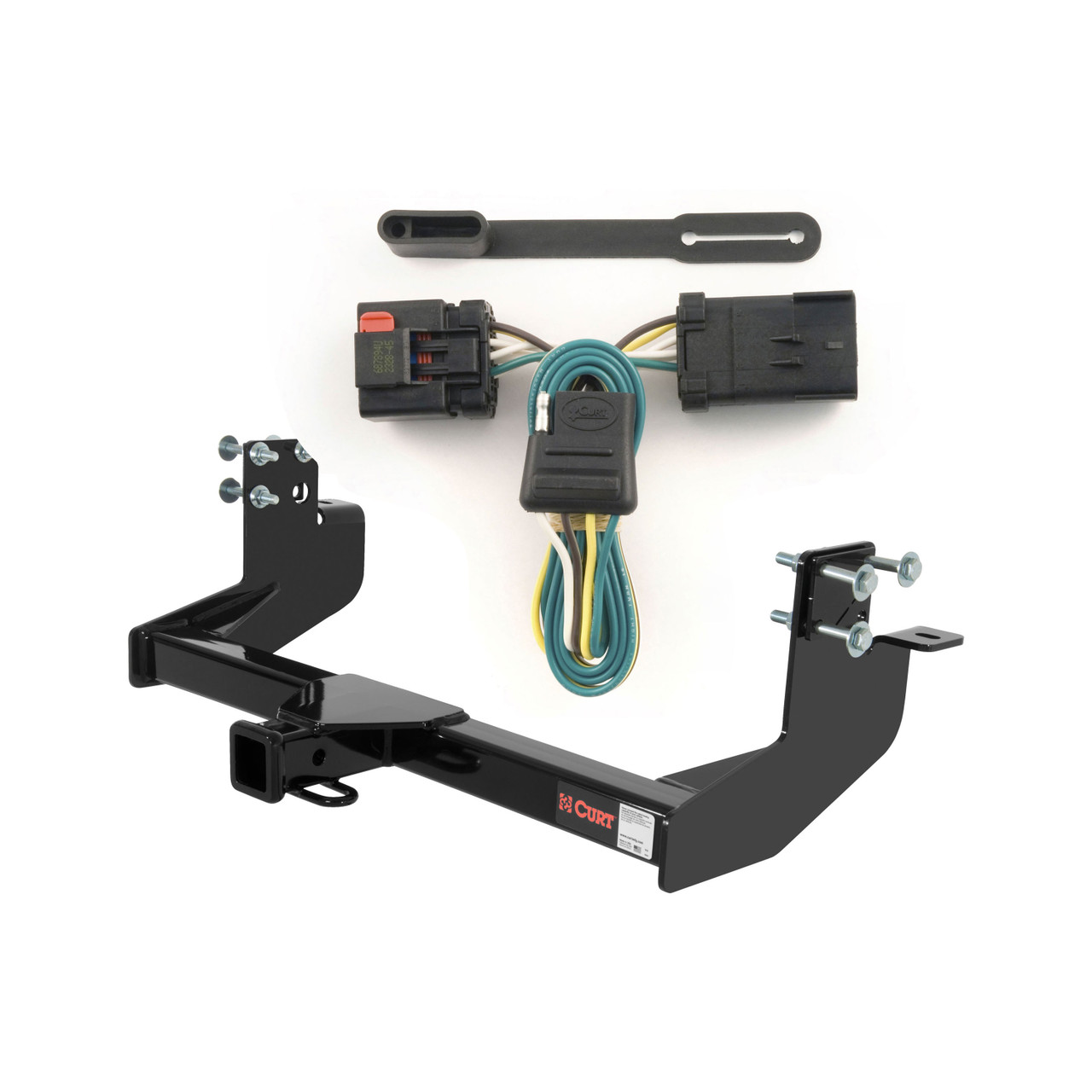 2003 - 2006 Dodge Sprinter 3500 118" and 140" WB with single rear wheels, 158" WB Curt 2", Class 4 Trailer Tow Hitch + 4-flat Wiring Kit 14250 thumbnail 0