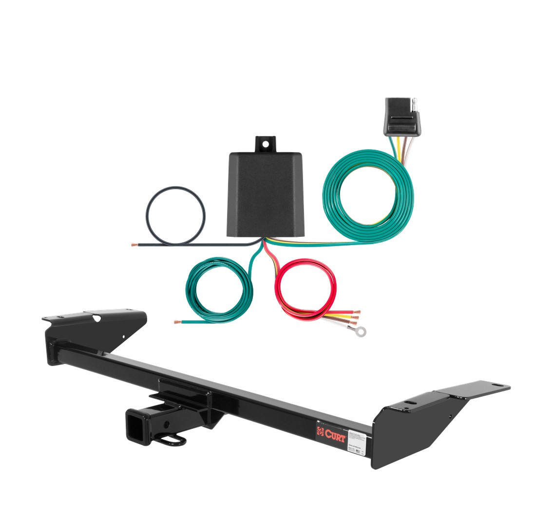 1987 - 1991 Ford Country Squire Curt 2", Class 3 Trailer Tow Hitch + 4-flat Wiring Kit 13707 thumbnail 0