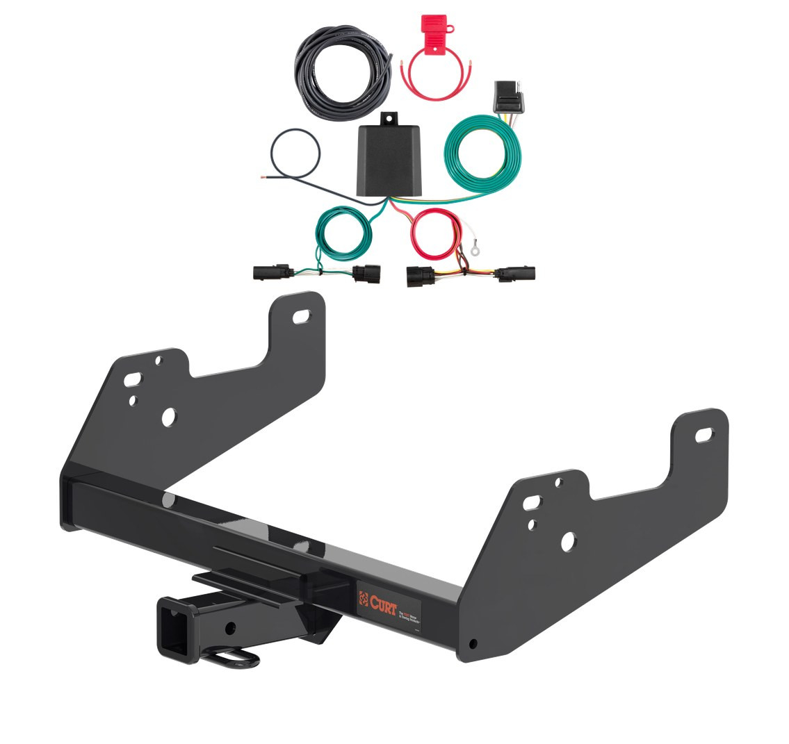 2021 - 2023 Ford F-150 w/ LED Tailights Excluding factory receiver or Police Responder Curt 2", Class 3 Trailer Tow Hitch + 4-way Wiring Kit 13475 thumbnail 0