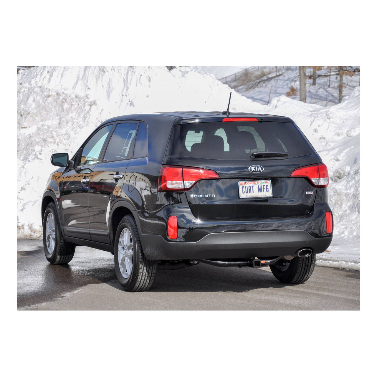 2014 - 2015 Kia Sorento SX Limited 2.0L and EX 2.0L models only Curt 2", Class 3 Trailer Tow Hitch + 4-flat Wiring Kit 13152 thumbnail 4