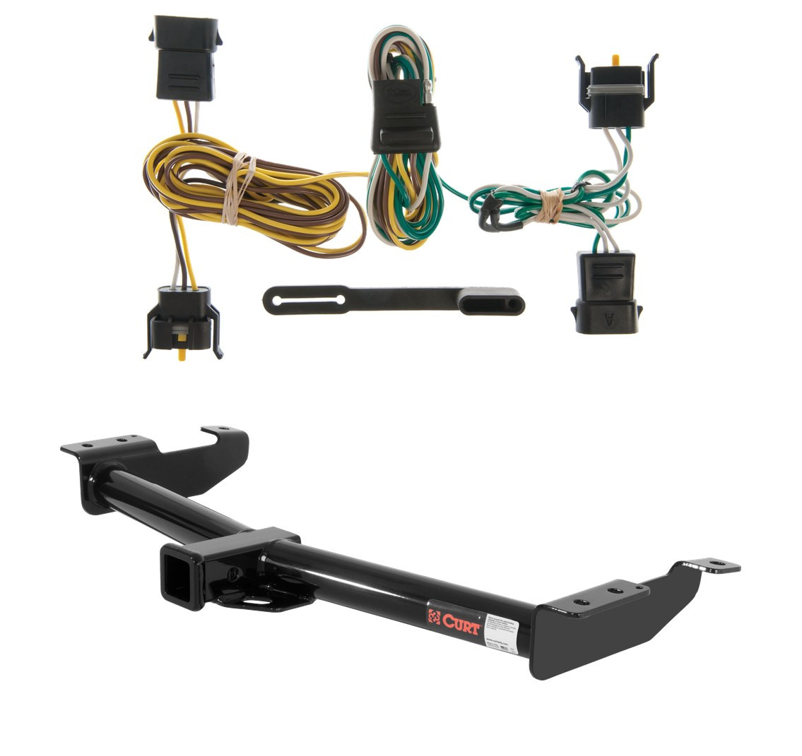 2000 - 2003 Ford E-350 Super Duty Curt 2", Class 3 Trailer Tow Hitch + 4-flat Wiring Kit 13055 thumbnail 0