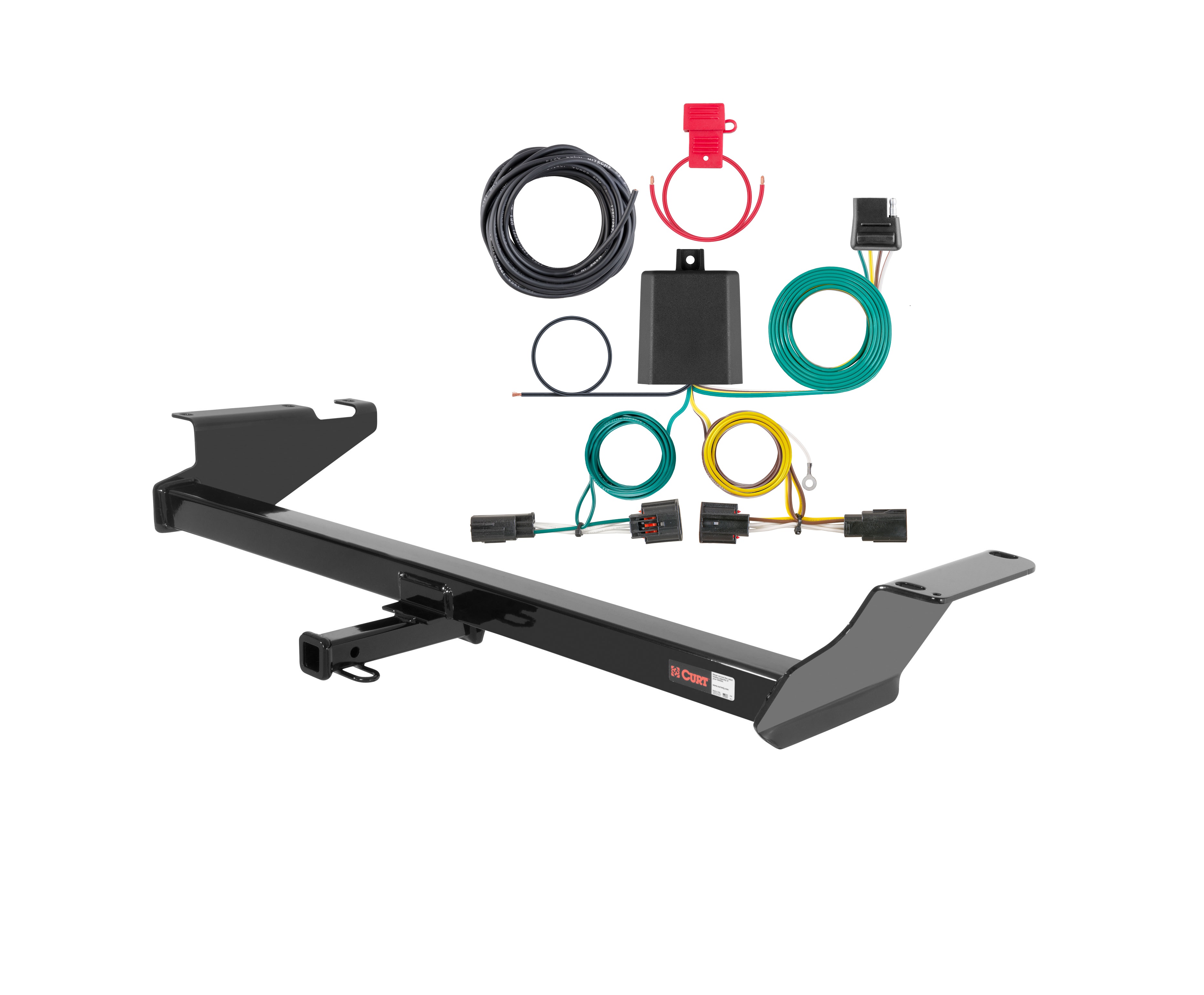 11 - 20 Dodge Grand Caravan Curt 1-1/4", Class 2 Trailer Tow Hitch + 4-flat Wiring Kit 12264 thumbnail 0