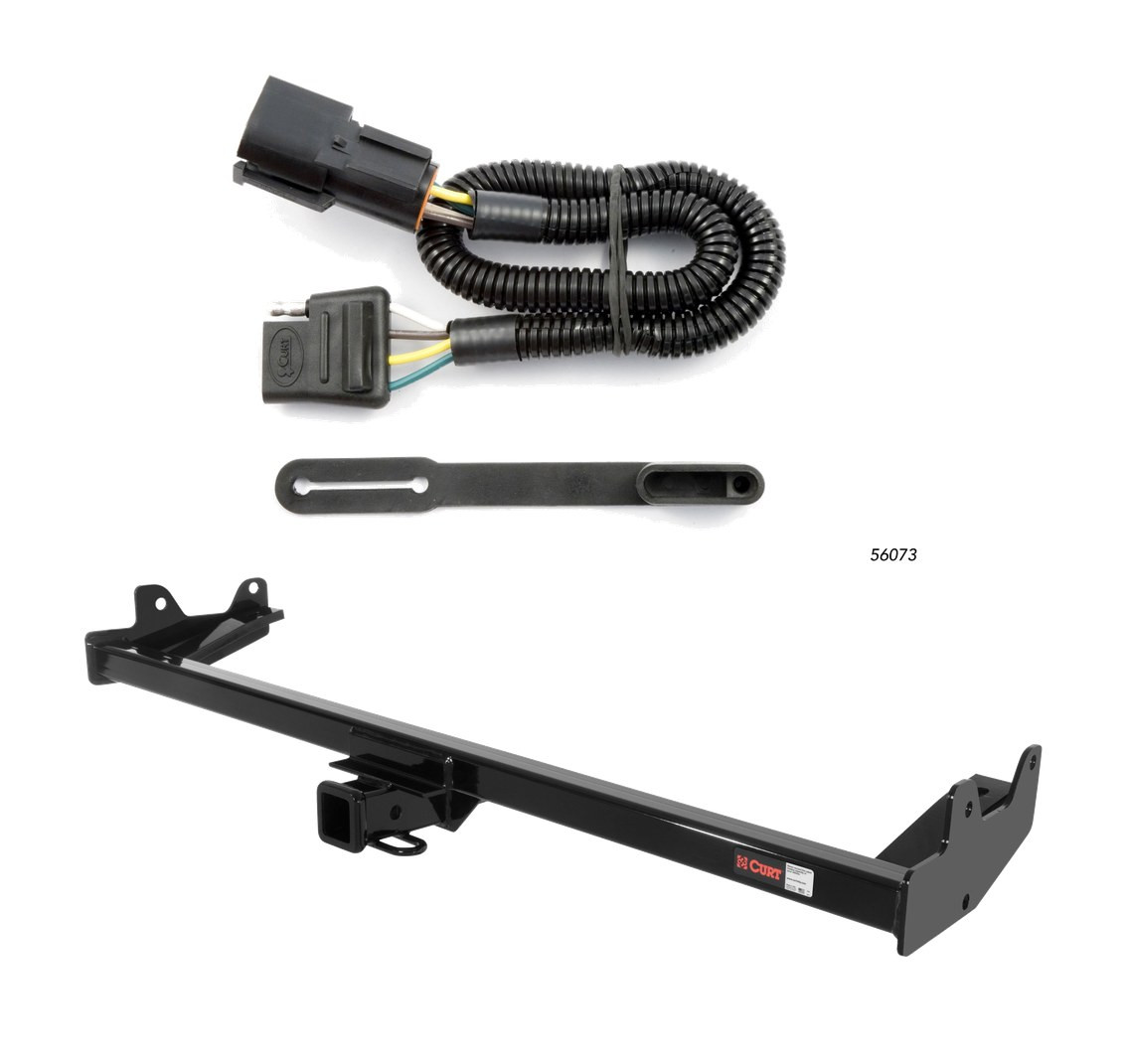 2004 - 2007 Mercury Monterey Van Curt 2", Class 3 Trailer Tow Hitch + 4-flat Wiring Kit 13587-1 thumbnail 0