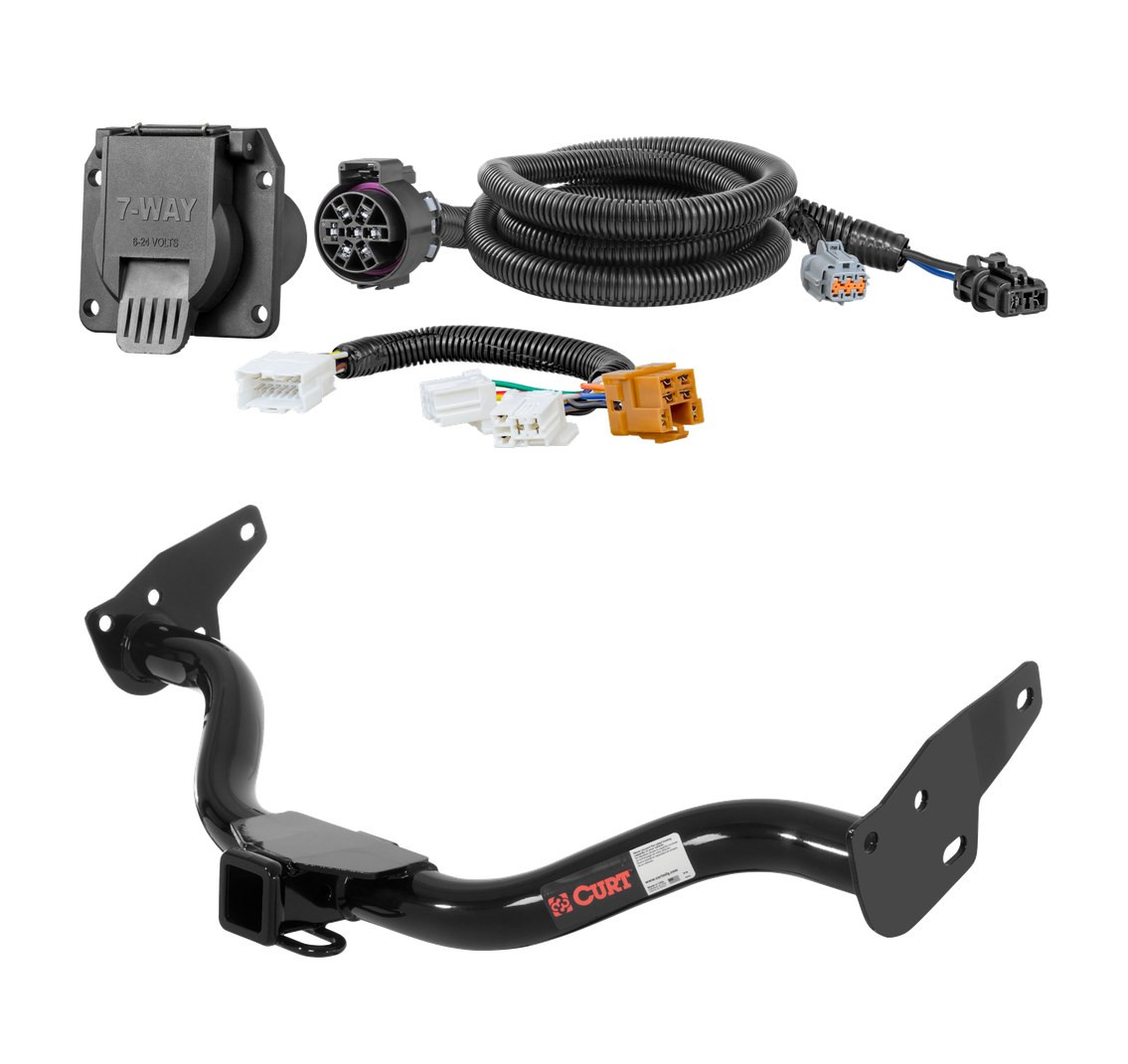 2009 - 2013 Nissan Xterra Curt 2", Class 3 Trailer Tow Hitch + 7-way Wiring Kit 13514 thumbnail 0