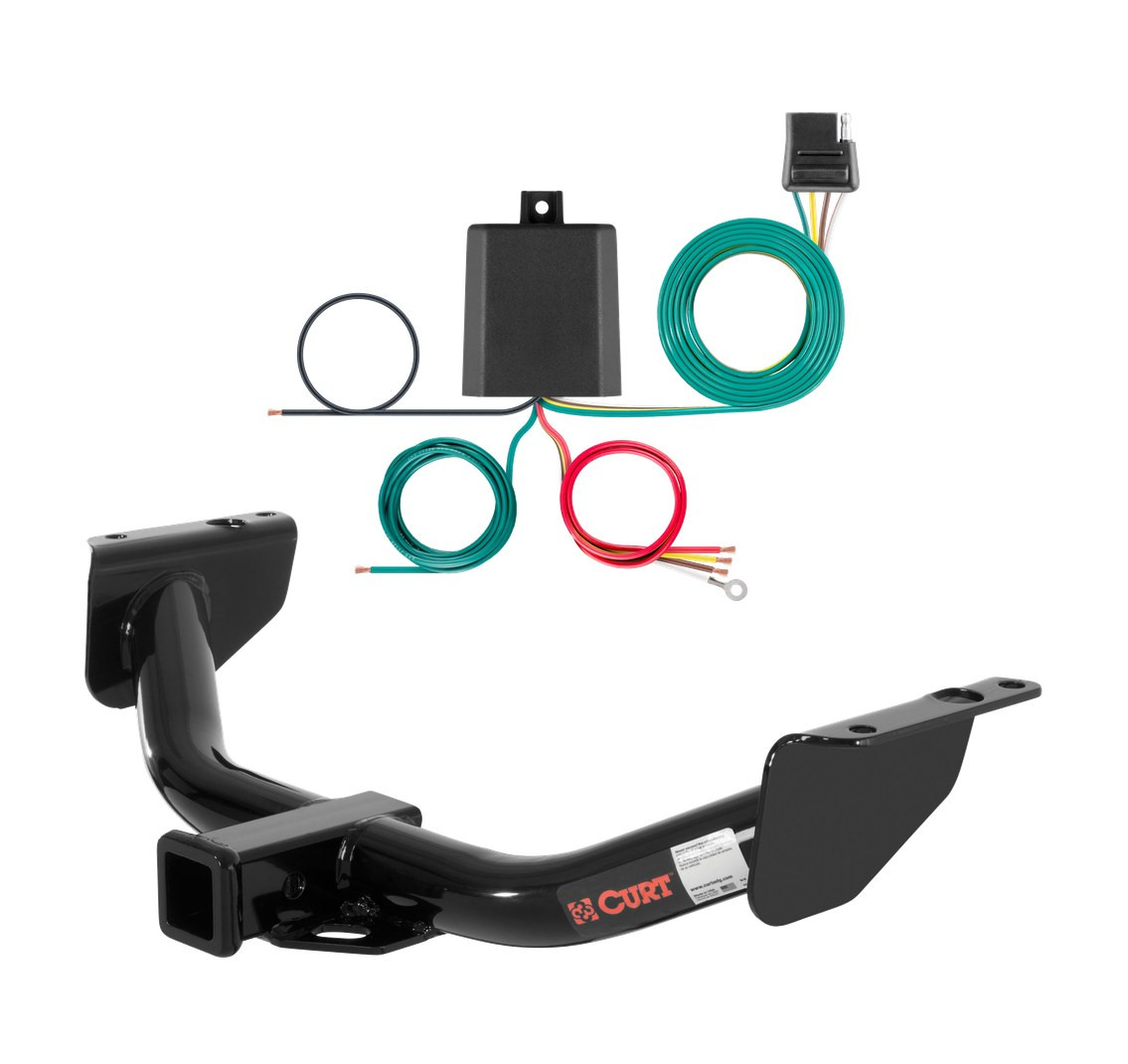 2009 Mazda B4000 2000 - 2005 models are no drill Curt 2", Class 3 Trailer Tow Hitch + 4-flat Wiring Kit 13138 thumbnail 0