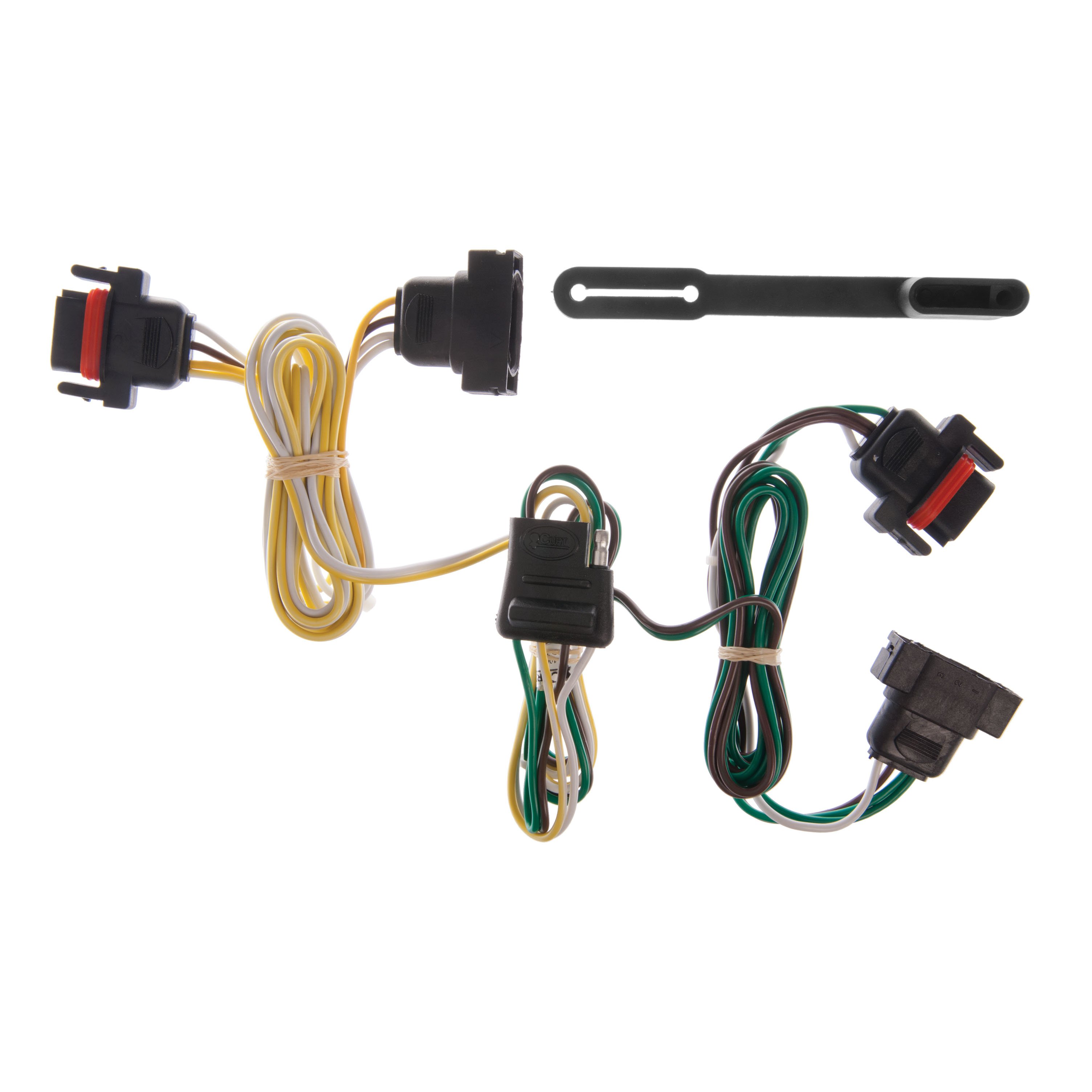 2006 - 2009 Mitsubishi Raider Curt 2", Class 3 Trailer Tow Hitch + 4-flat Wiring Kit 13229-1 thumbnail 1