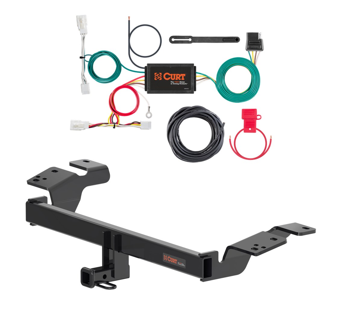 2019 - 2022 Toyota Avalon Curt 1-1/4", Class 1 Trailer Tow Hitch + 4-flat Wiring Kit 11576 thumbnail 0