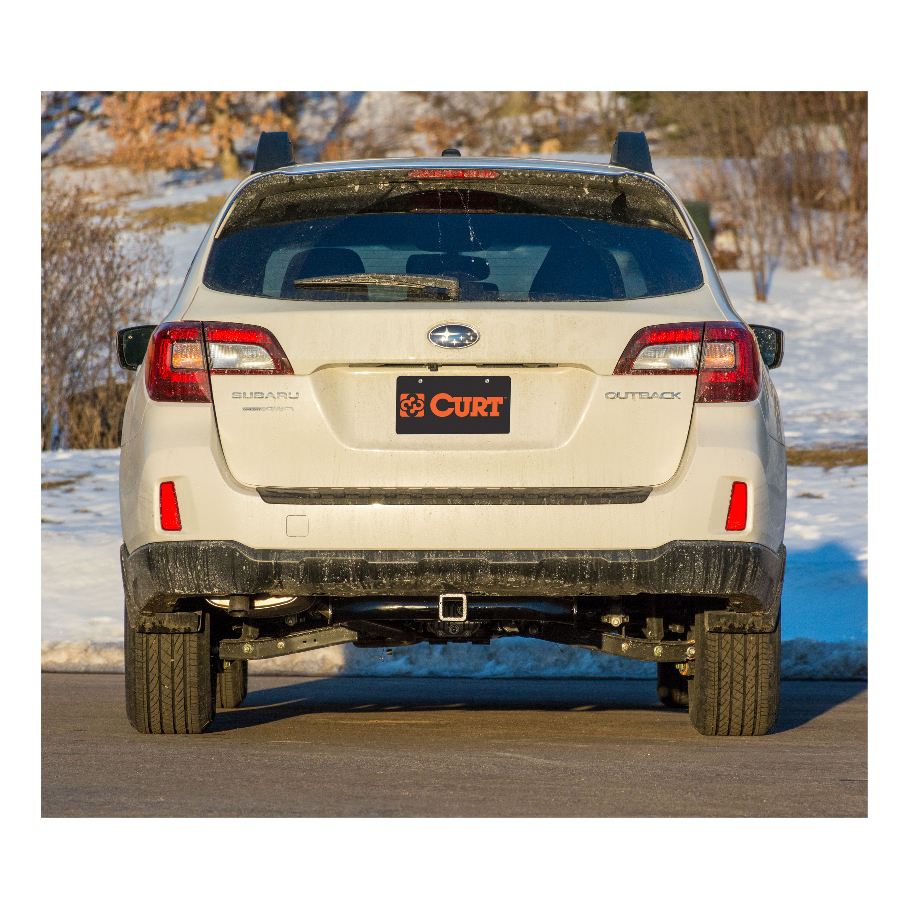 2014 - 2019 Subaru Outback Wagon Curt 2", Class 3 Trailer Tow Hitch + 4-flat Wiring Kit 13206 thumbnail 8