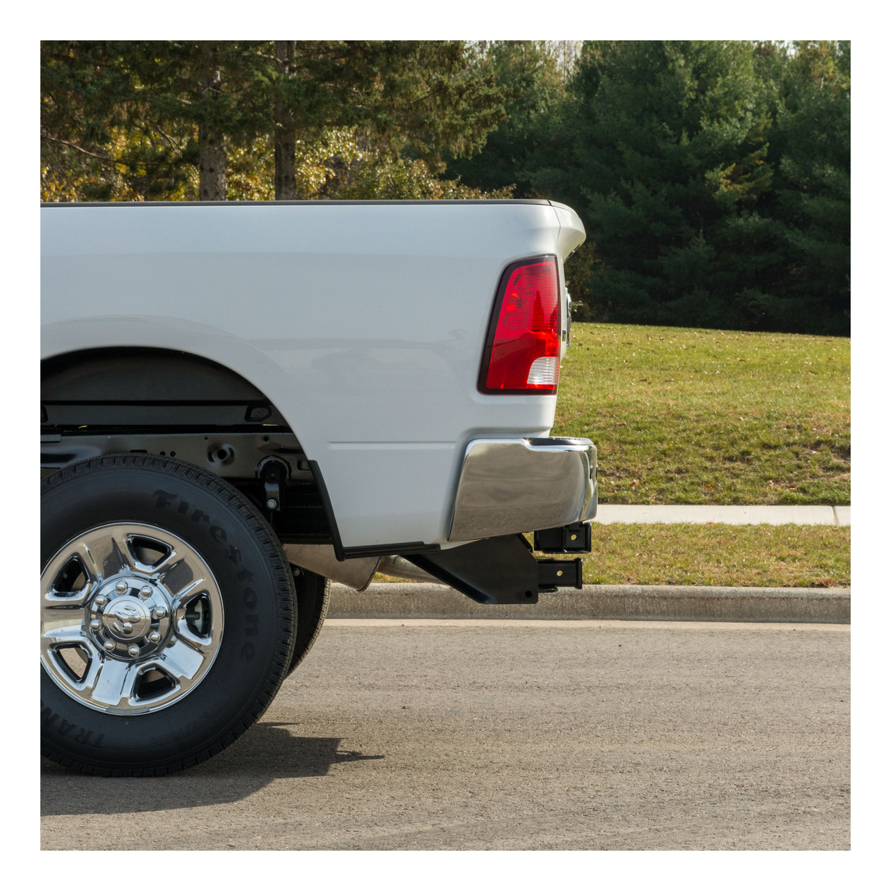 2011 - 2013 RAM 2500 6' bed, with or without factory receiver Curt 2", Class 5 Trailer Tow Hitch + 4-flat Wiring Kit 15409 thumbnail 9
