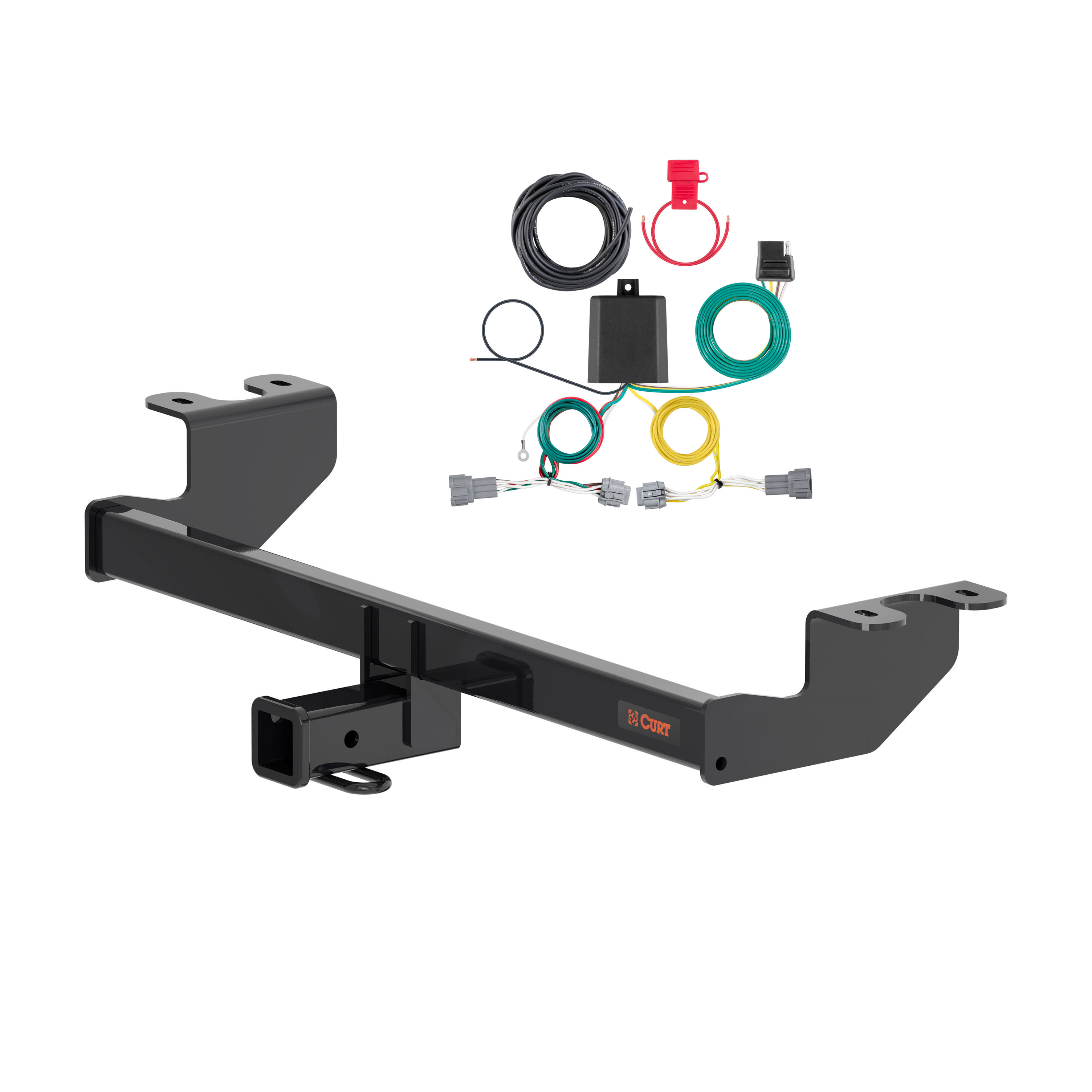 23 - 24 Nissan Ariya Curt 2", Class 3 Trailer Tow Hitch + 4-flat Wiring Kit 13588 thumbnail 0