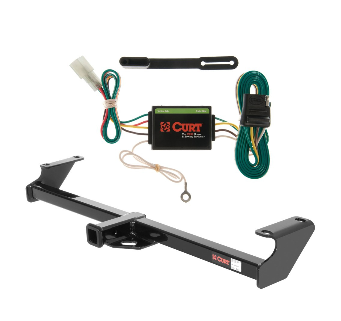 1989 - 1998 Suzuki Sidekick Excluding Sport Curt 1-1/4", Class 1 Trailer Tow Hitch + 4-flat Wiring Kit 11128 thumbnail 0