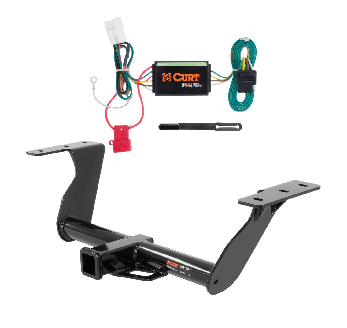 2014 - 2018 Subaru Forester Curt 2", Class 3 Trailer Tow Hitch + 4-flat Wiring Kit 13144 thumbnail 0
