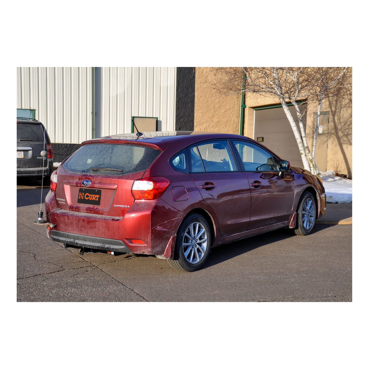 2012 - 2016 Subaru Impreza Hatchback, excluding WRX and WRX STI Curt 1-1/4", Class 1 Trailer Tow Hitch + 4-flat Wiring Kit 11286 thumbnail 4