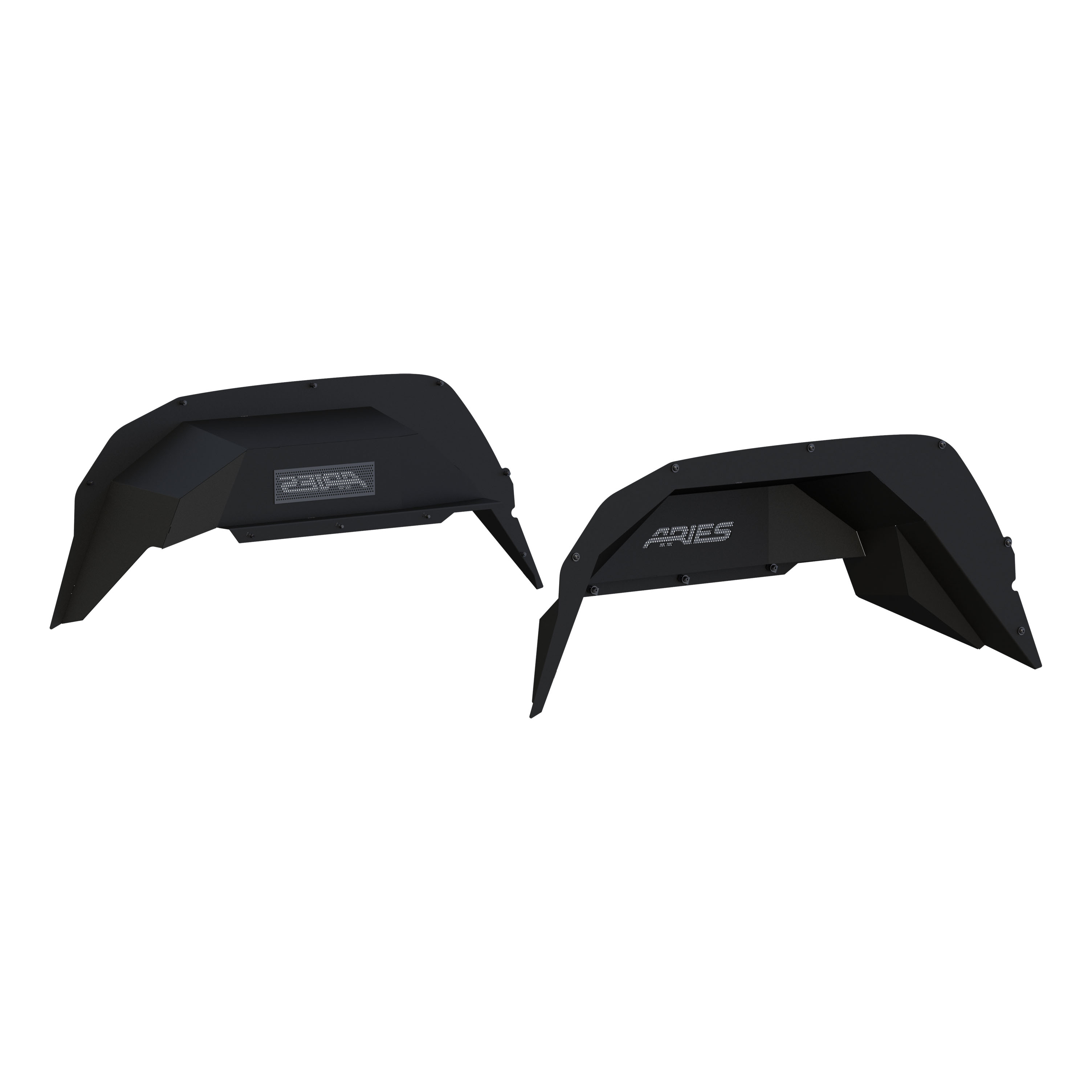 ARIES 2500555 Black Aluminum Rear Jeep Gladiator JT Inner Fender Liner Wheel Well Guard Covers thumbnail 0