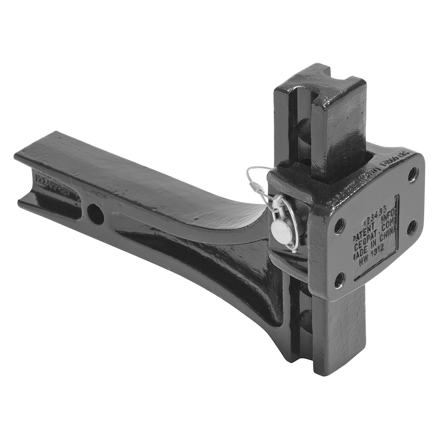 Draw-tite Pintle Hook Mounting Plate, Fits 2 in. Receiver, 14,000 lbs. Capacity, Adjustable thumbnail 3