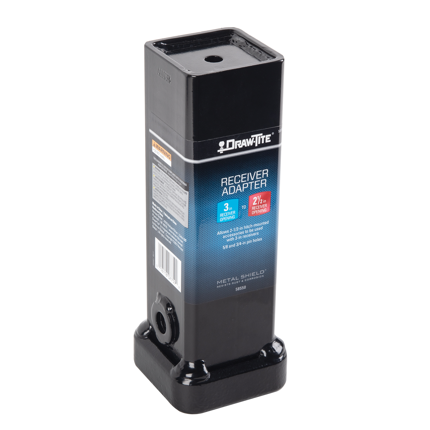 Draw-tite Trailer Hitch Adapter, from 3 in. to 2-1/2 in. Receiver, 10 in. Length thumbnail 1